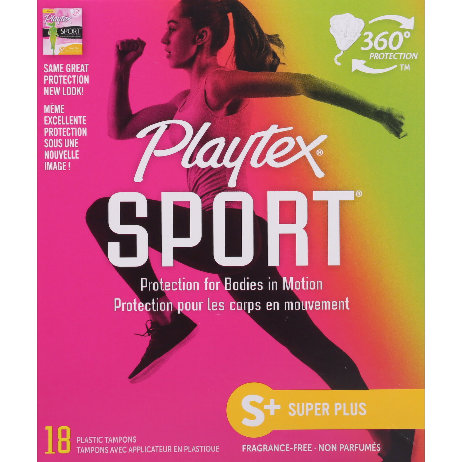 Playtex Tampons, Plastic, Super Plus - 18 Each Image 1 of 2