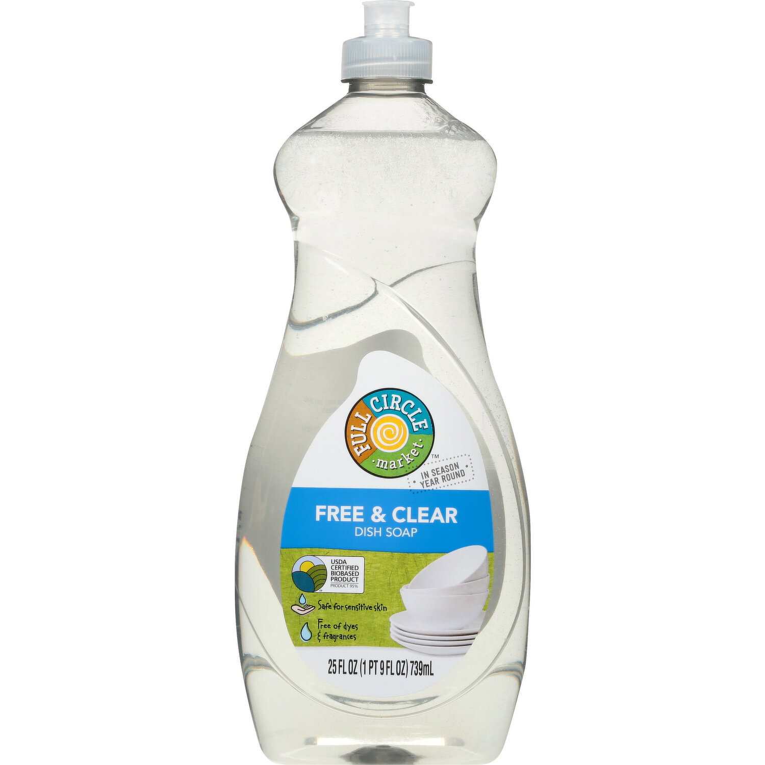 Full Circle Market Dish Soap, Free & Clear Image 1 of 2