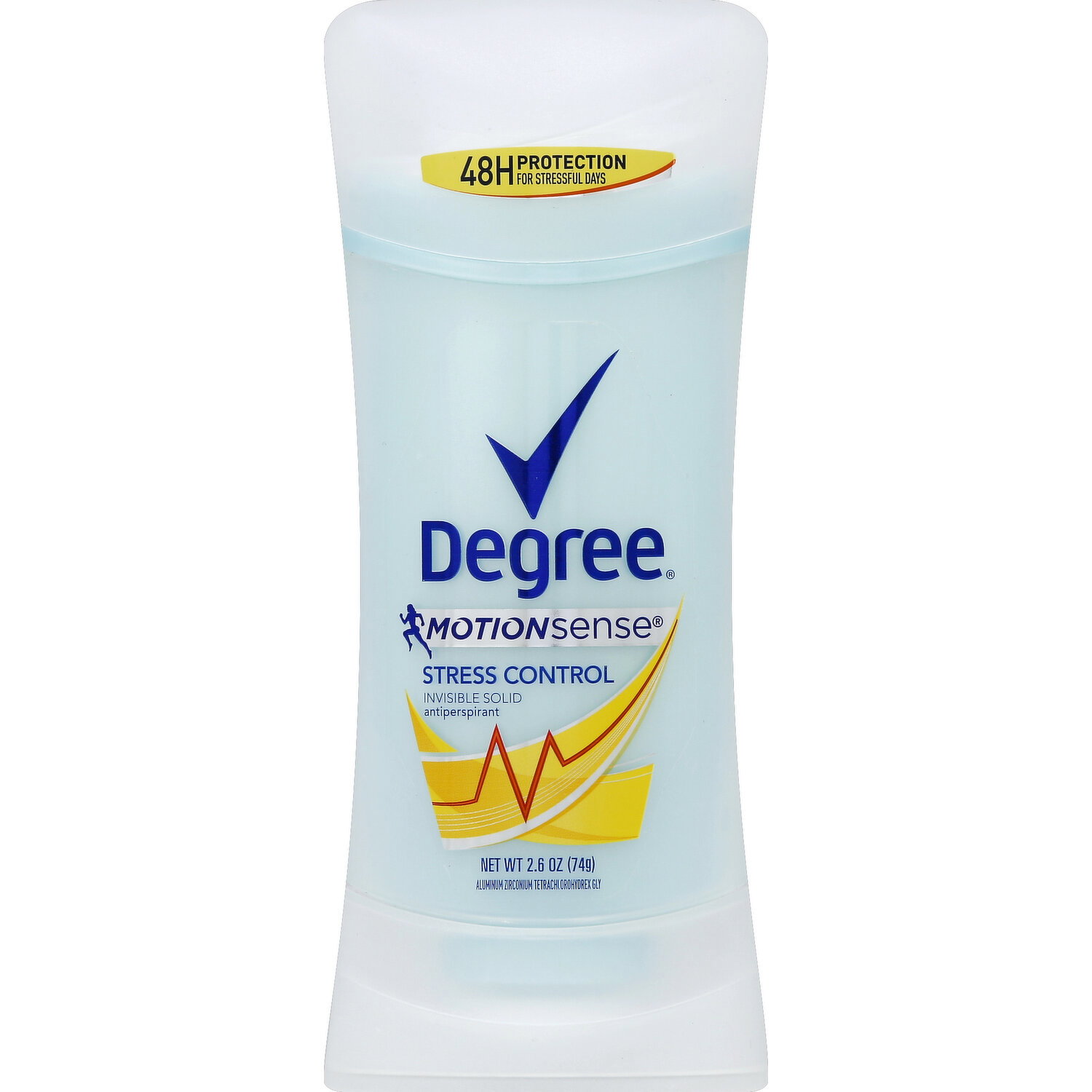 Degree Antiperspirant, 48H, Stress Control, Invisible Solid - 2.6 Ounce