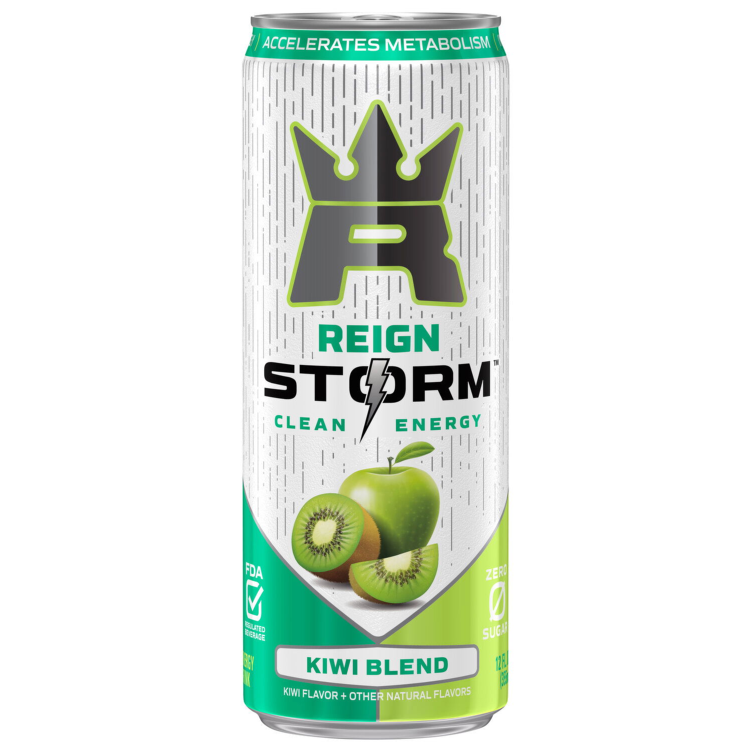 Reign Energy Drink, Kiwi Blend - 12 Fluid Ounce - Brookshire's