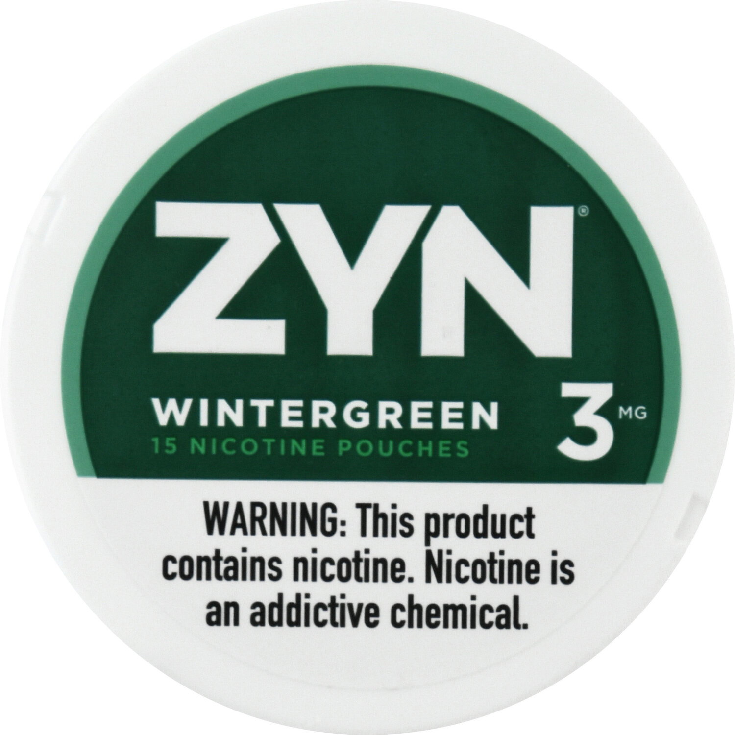 Zyn Nicotine Pouches, 3 mg, Wintergreen - 15 Each