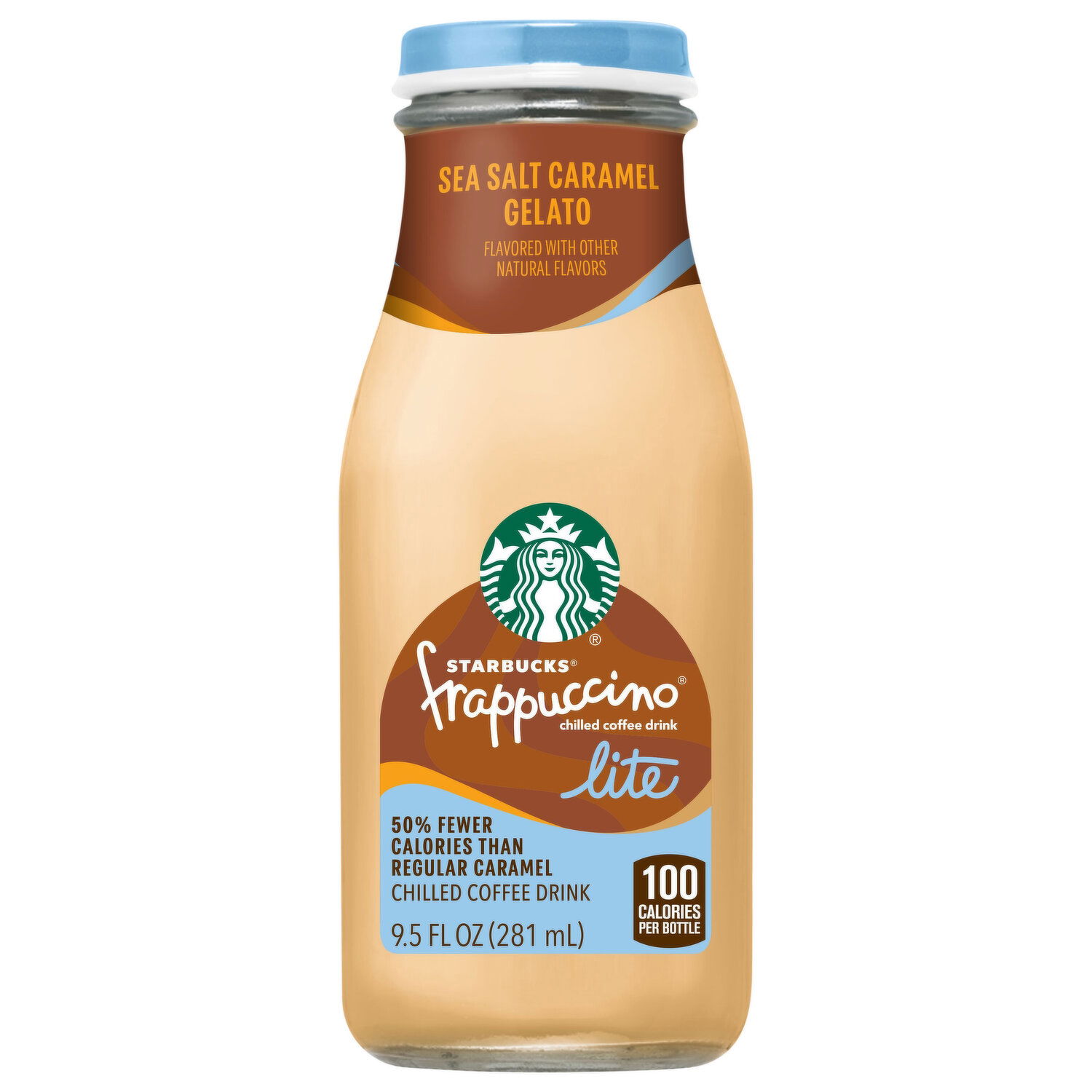 Starbucks Coffee Drink, Sea Salt Caramel Gelato, Lite, Frappuccino