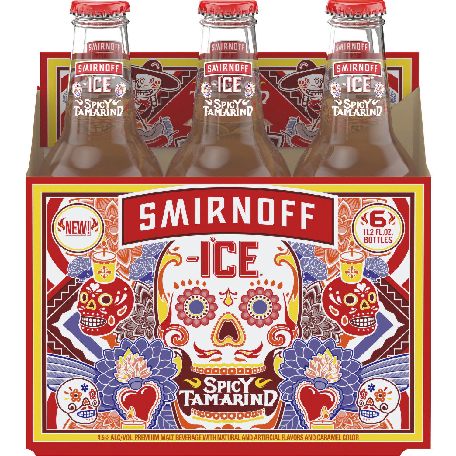 Smirnoff Malt Beverage, Spicy Tamarind, 6 Pack - FRESH by Brookshire's, image size:1500x1500
