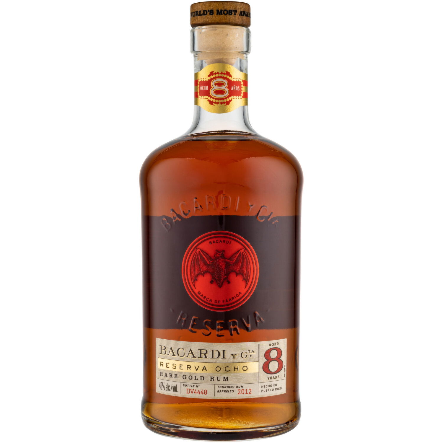Bacardi Rare Gold Reserva Ocho Aged Rum, 750 ml - 750 Milliliter