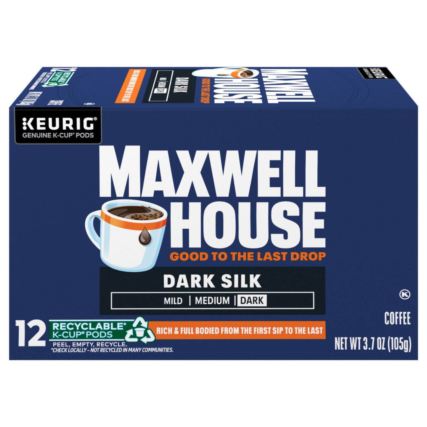 Maxwell House Coffee Medium Original Roast K Cup Pods Brookshire s