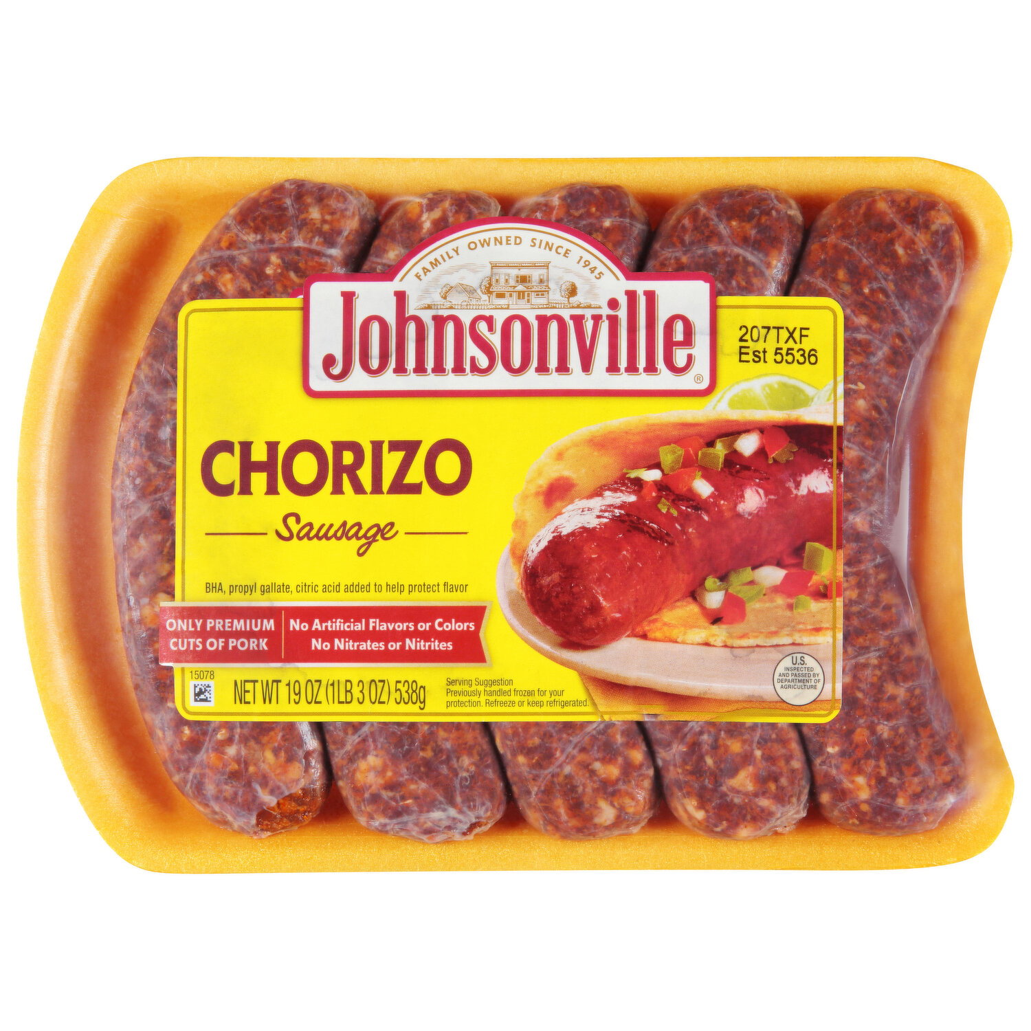 Johnsonville Sausage, Chorizo - 19 Ounce Image 1 of 3