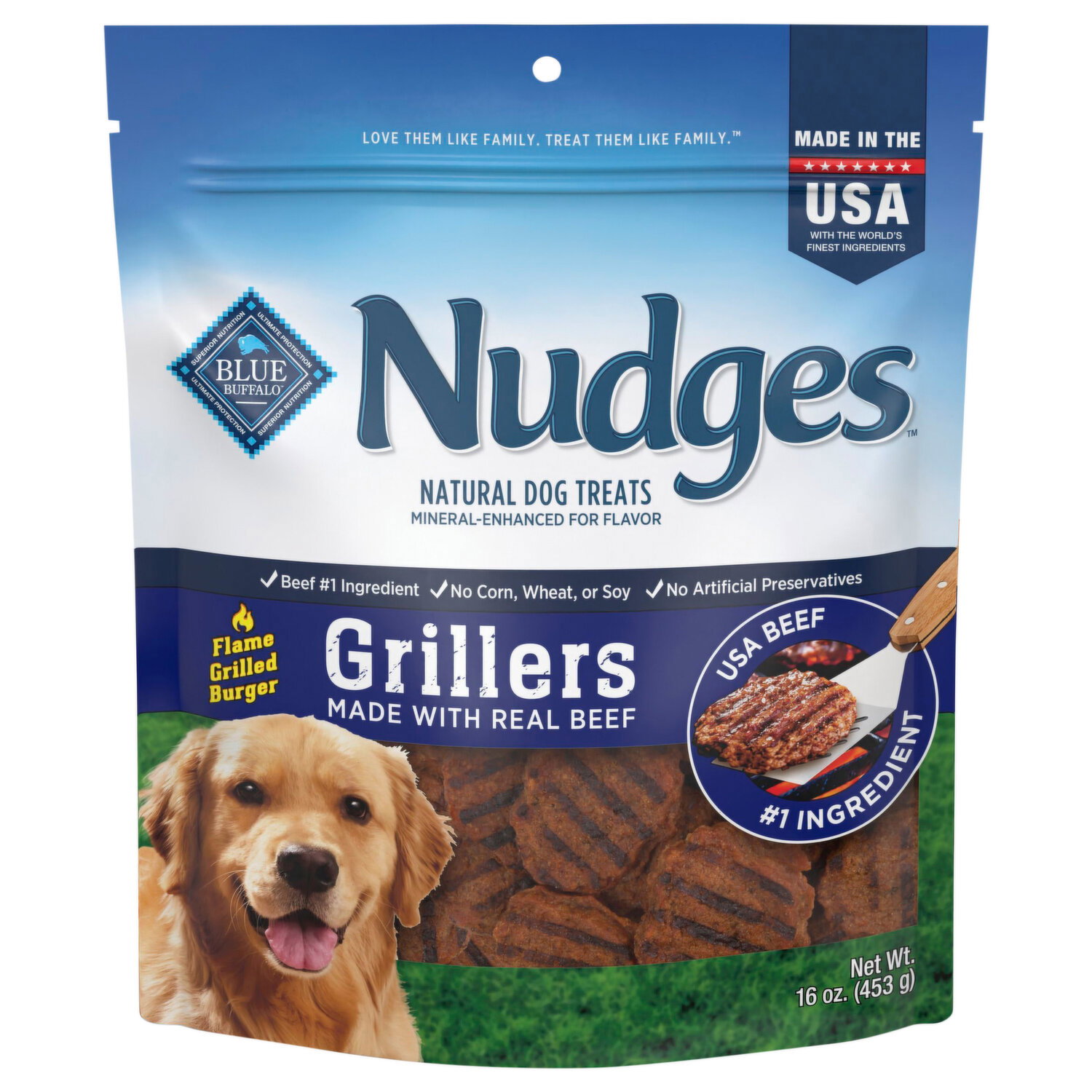Blue Buffalo Grillers Natural Beef Dog Treats - 16 Ounce Image 1 of 2
