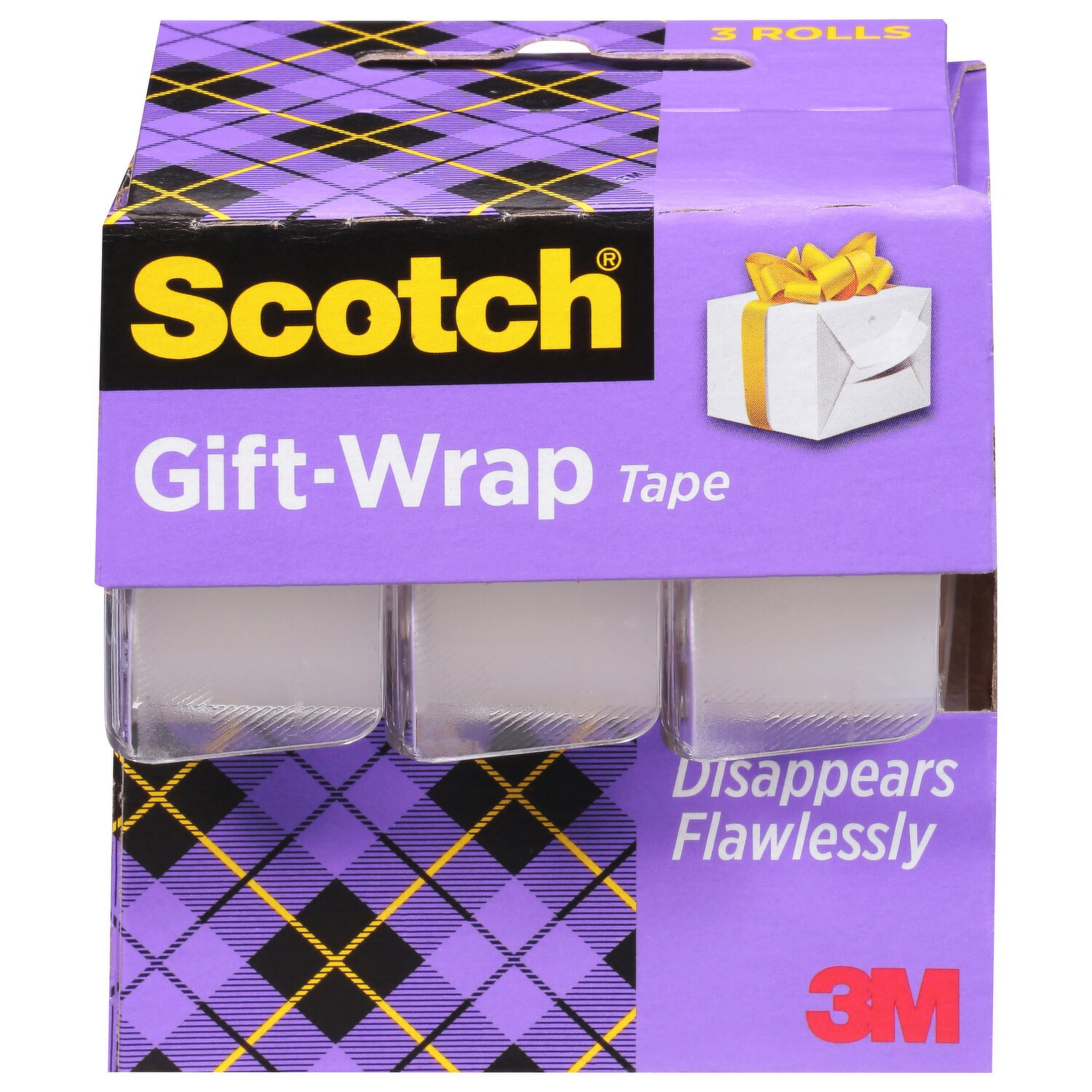 Scotch Tape, Gift-Wrap - 3 Each