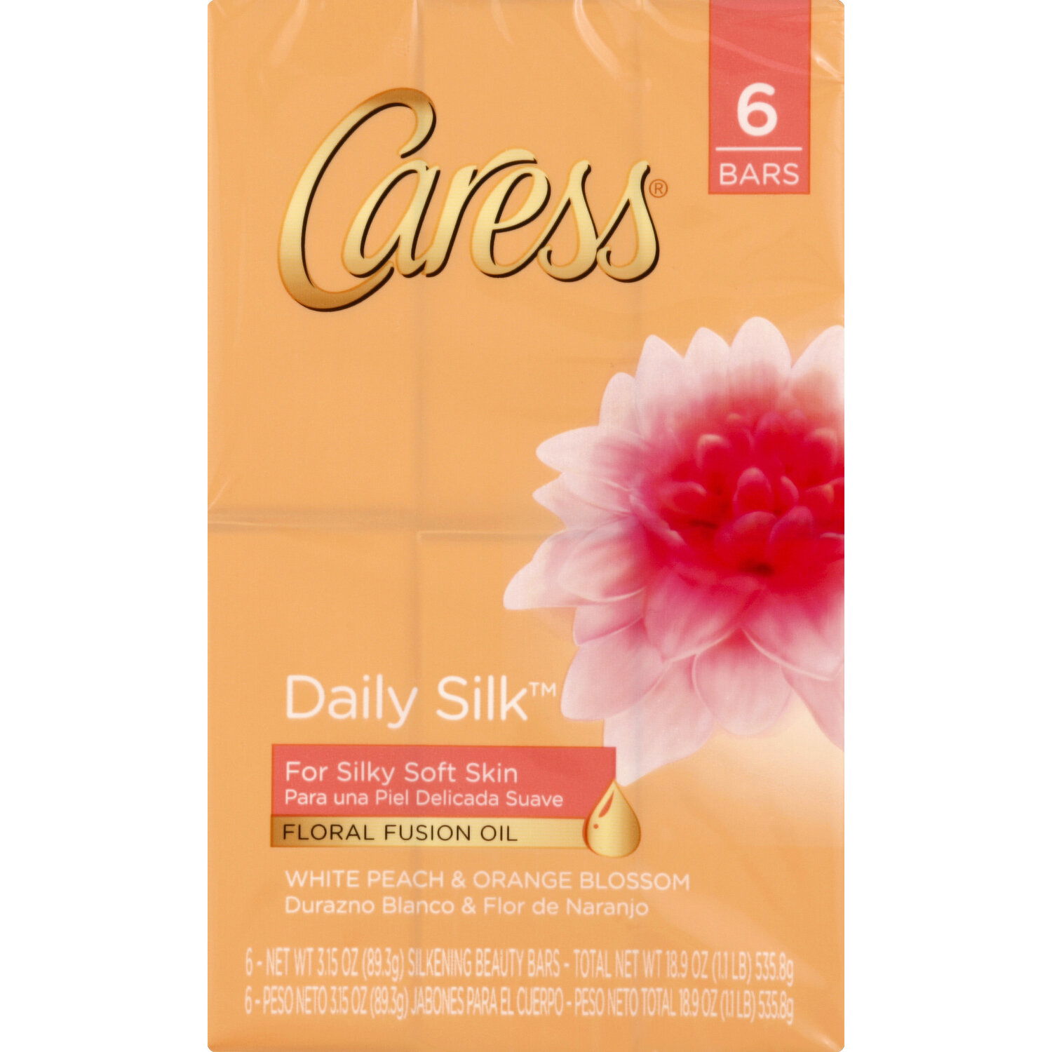 Caress Beauty Bar Silkening White Peach Orange Blossom Super 1 Foods