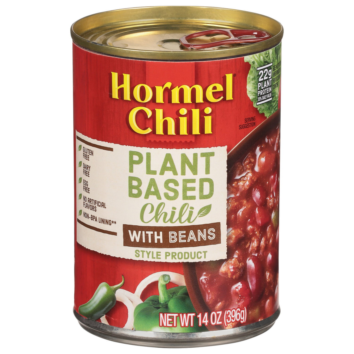 Hormel Chili Chili, Plant Based, Style Product - 14 Ounce Image 1 of 3