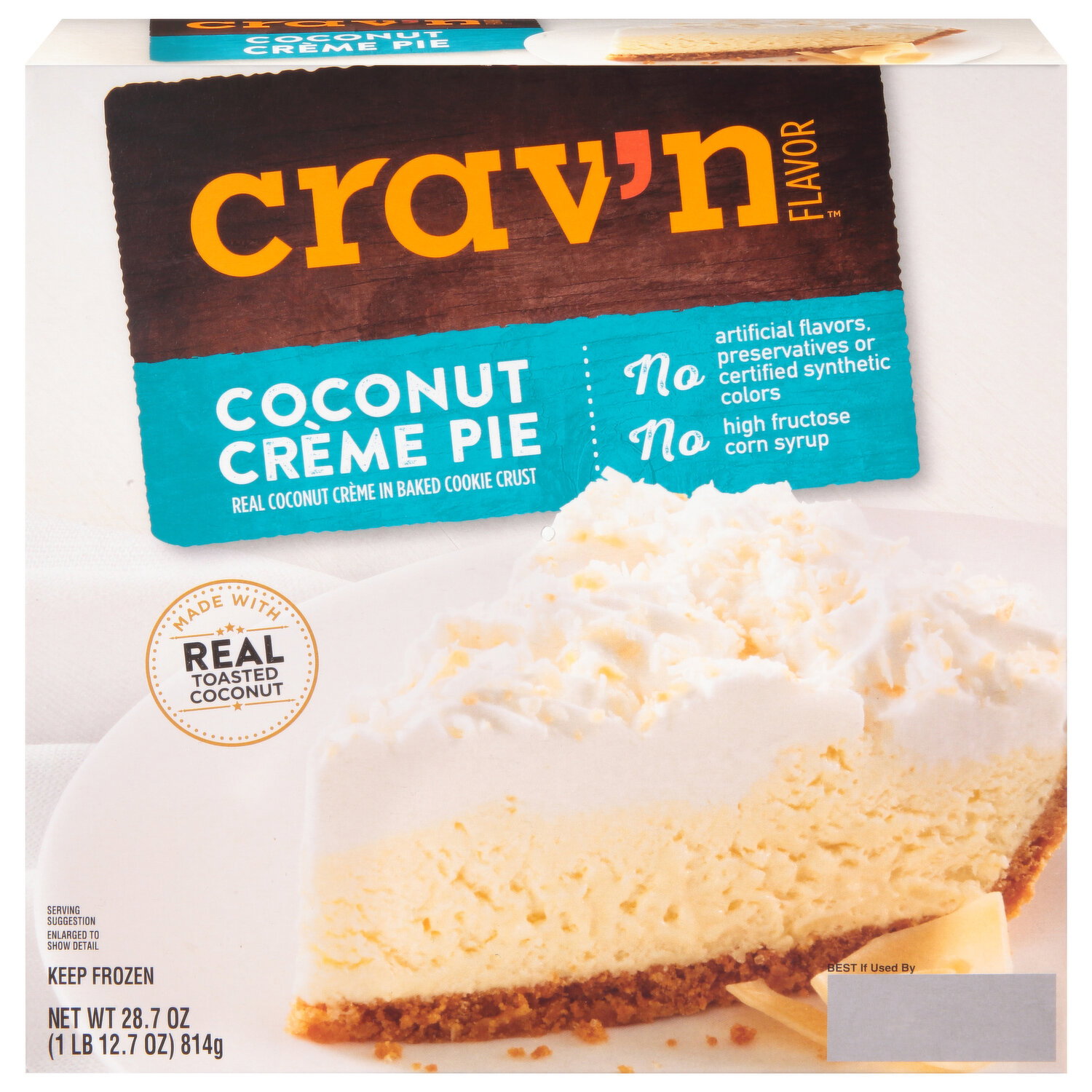 Crav'n Flavor Creme Pie, Coconut - 28.7 Ounce Image 1 of 3