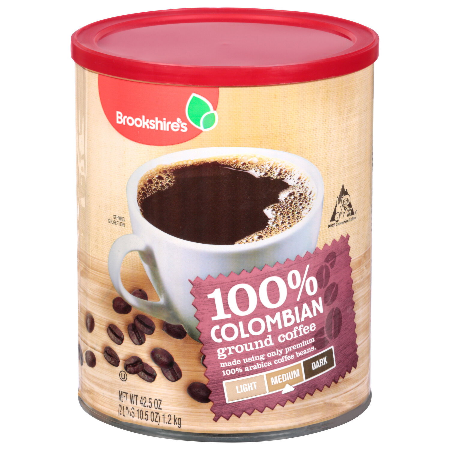 Brookshire's Coffee, Ground, Medium, 100% Colombian Image 1 of 2