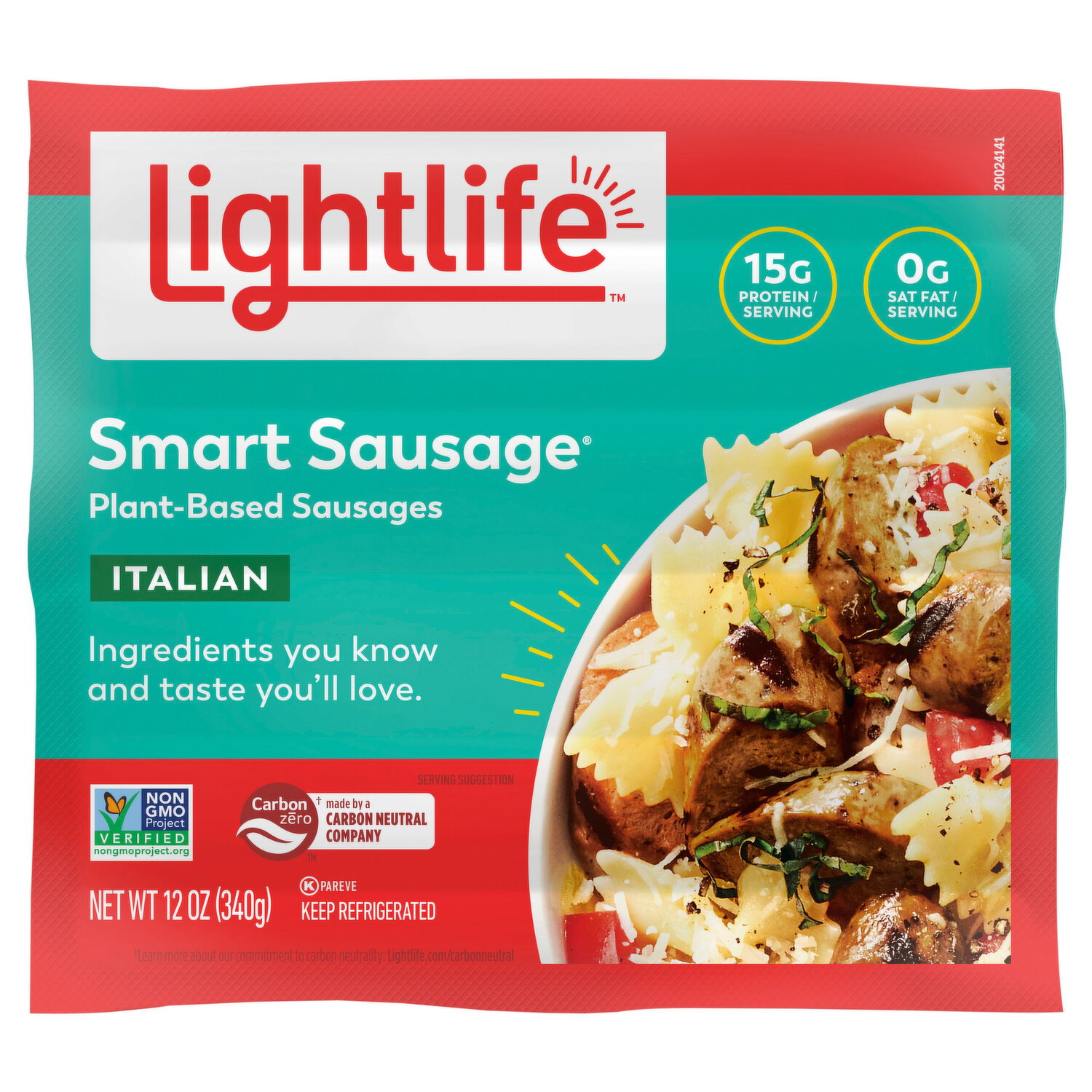 Lightlife Sausages, Plant-Based, Italian Image 1 of 3