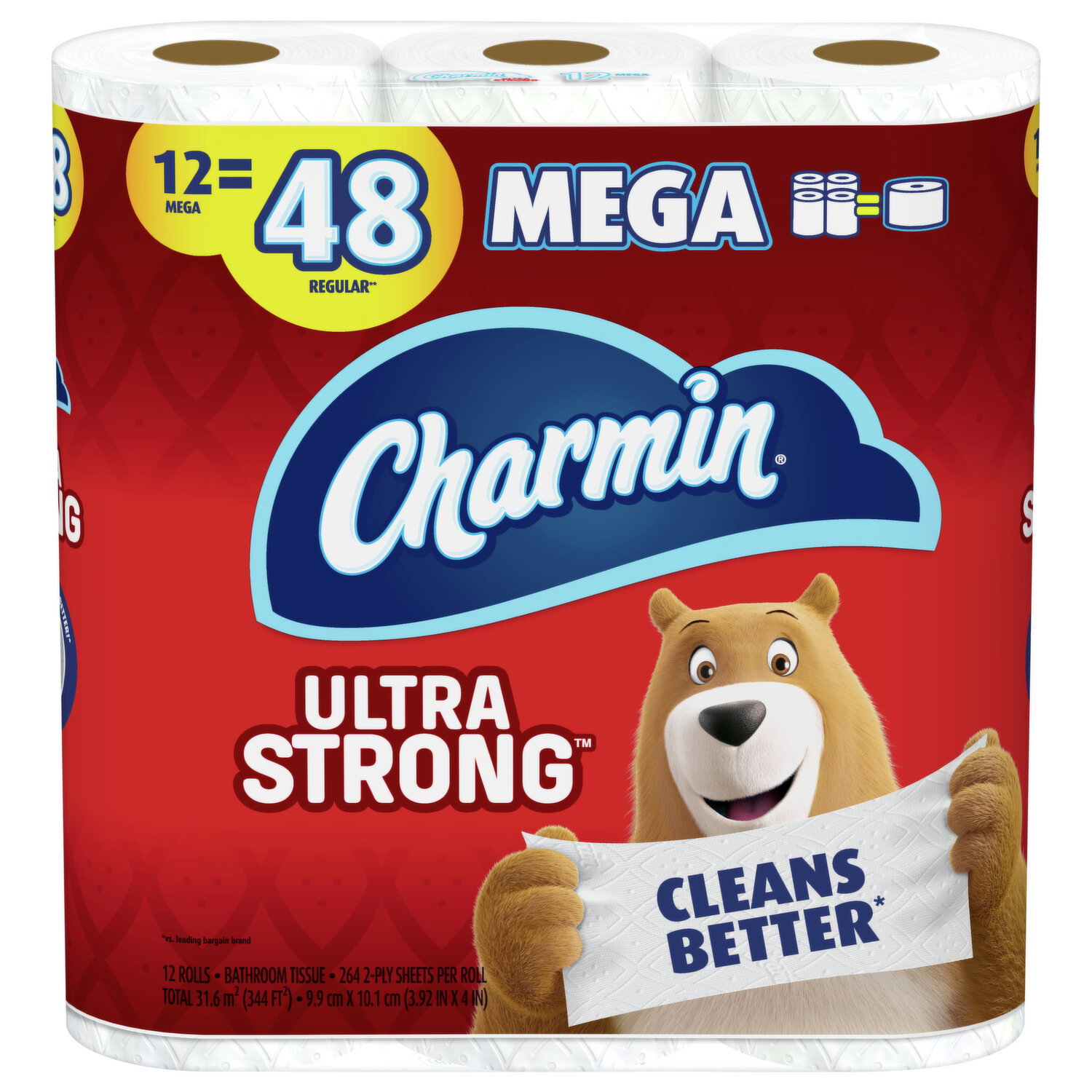 Charmin Bathroom Tissue, Mega Rolls, 2-Ply
