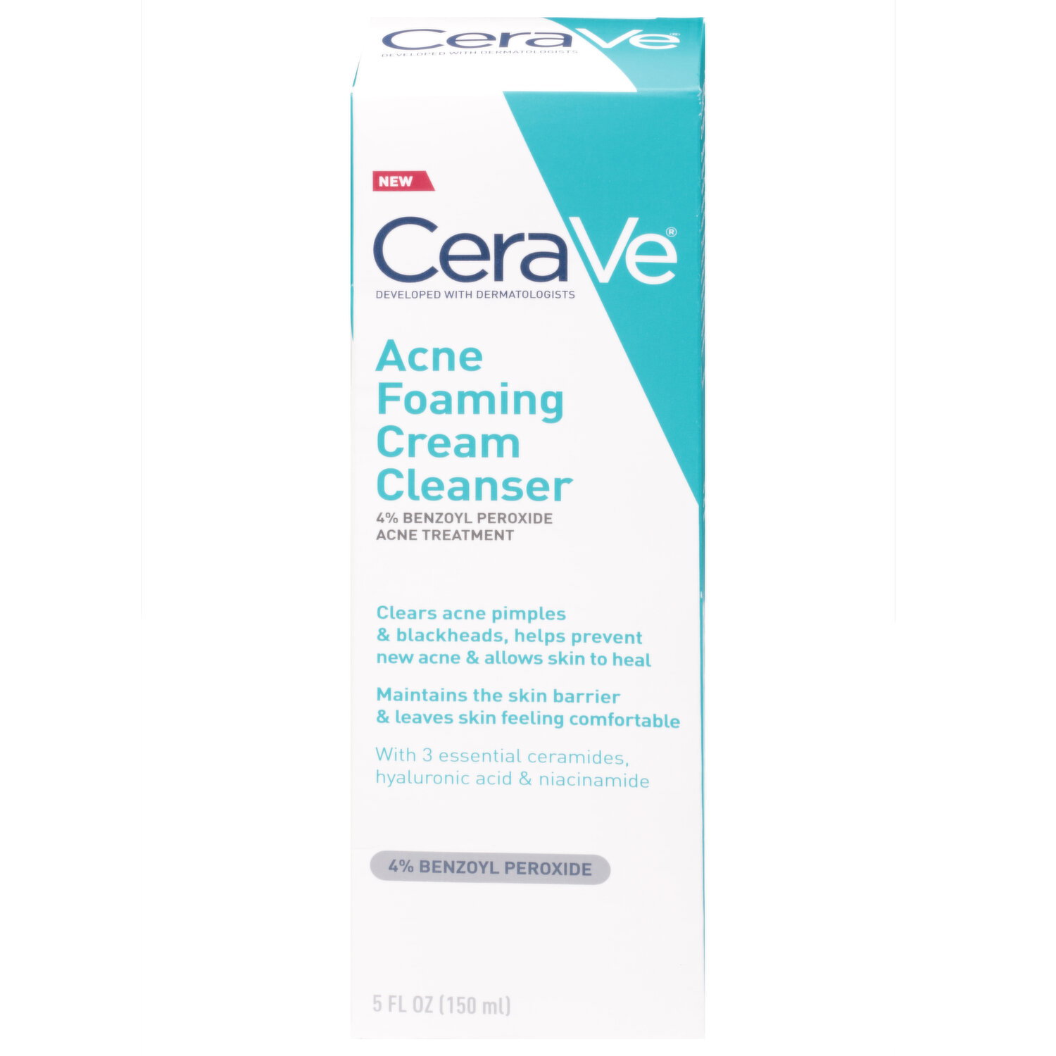 CeraVe Acne Foaming Cream Cleanser - 5 Fluid Ounce Image 1 of 2