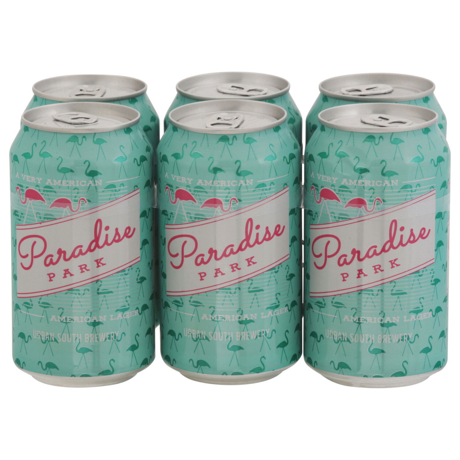 Urban South Brewery Beer, Paradise Park, American Lager - 6 Each