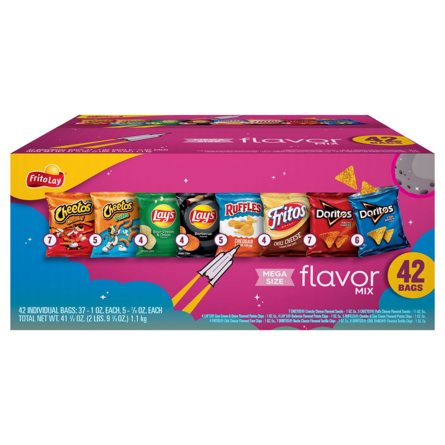 Frito Lay Snacks, Flavor Mix, Mega Size Image 1 of 3