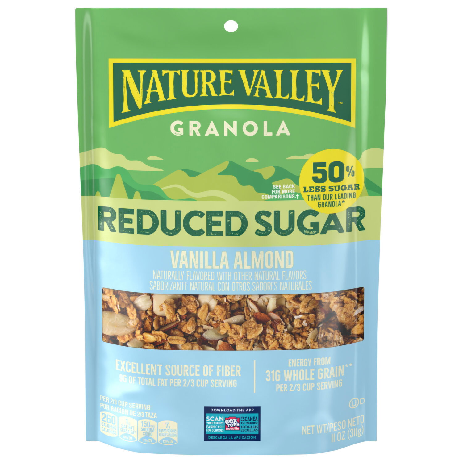 Nature Valley Reduced Sugar Vanilla Almond Granola - 11 Ounce Image 1 of 3