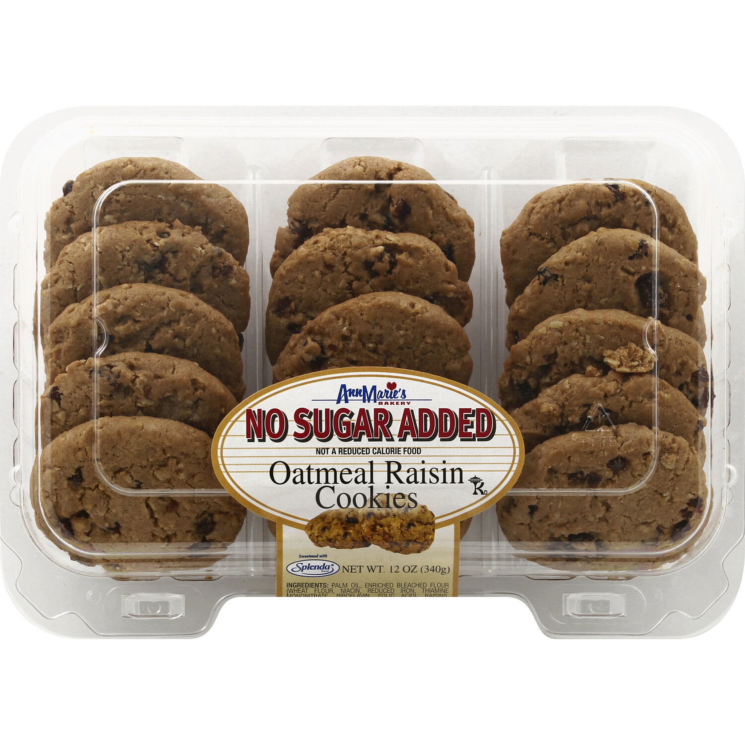 Ann Maries Cookies, No Sugar Added, Oatmeal Raisin   Brookshire's