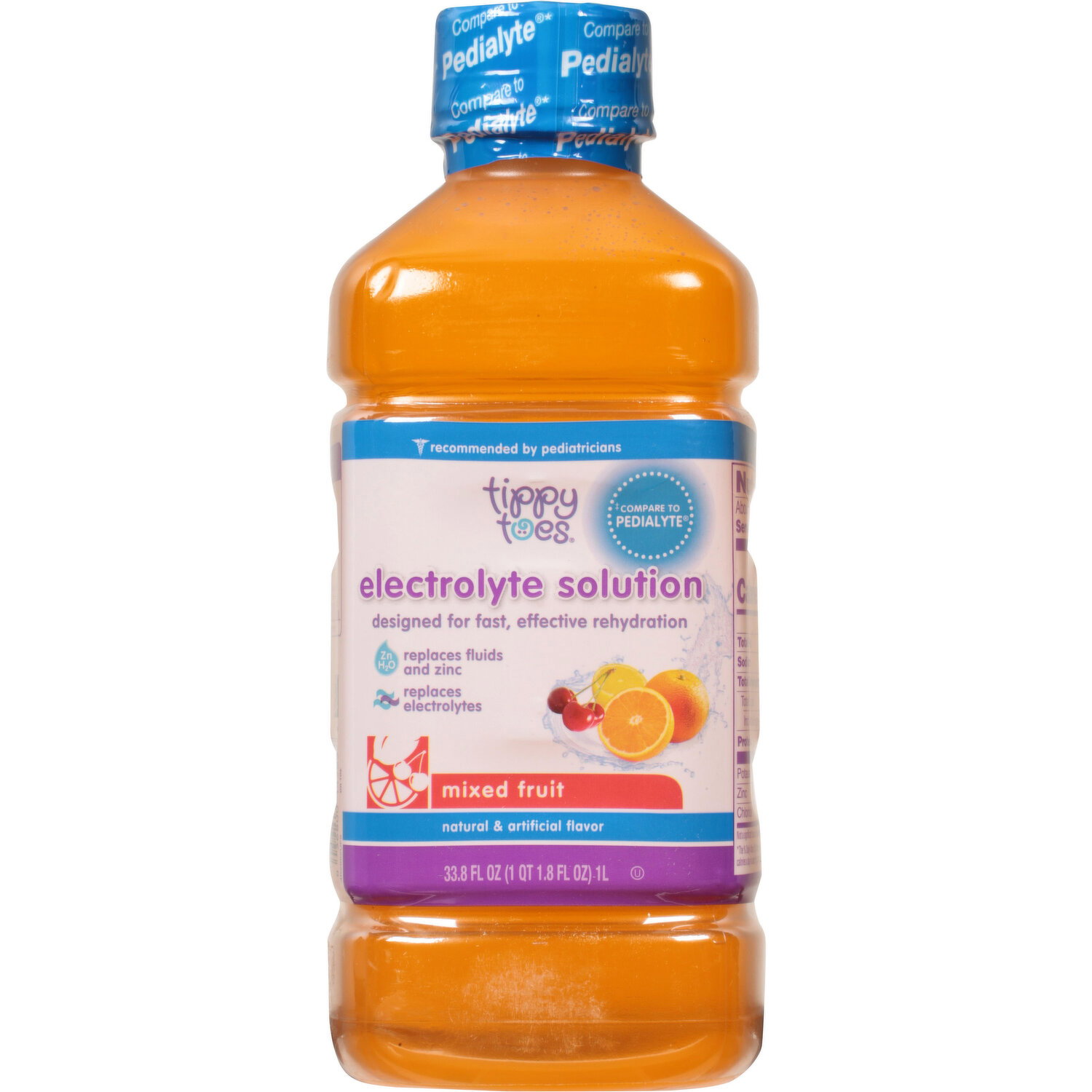 Tippy Toes Electrolyte Solution, Mixed Fruit Image 1 of 3