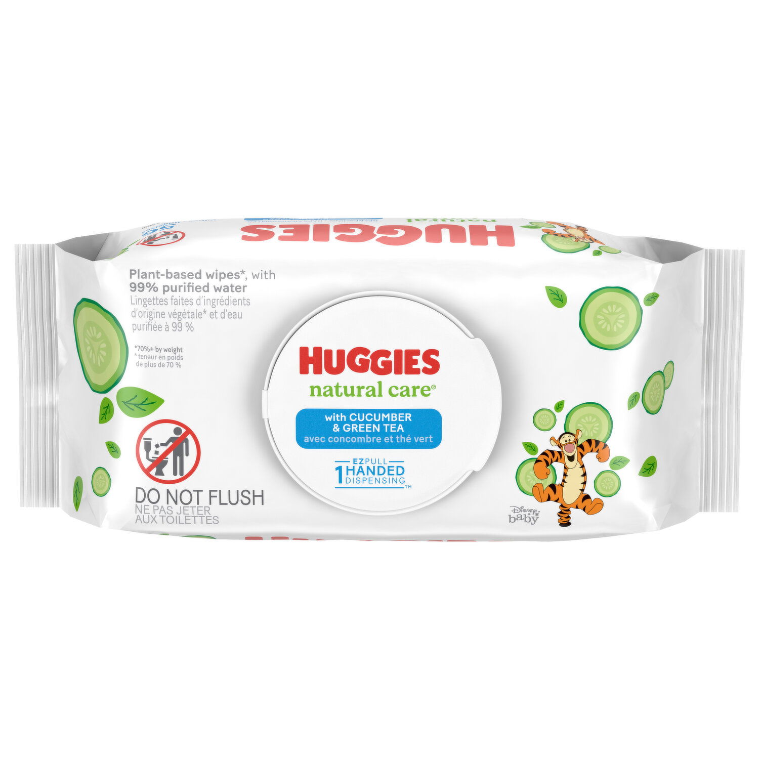 Fashion huggies natural care wet wipes