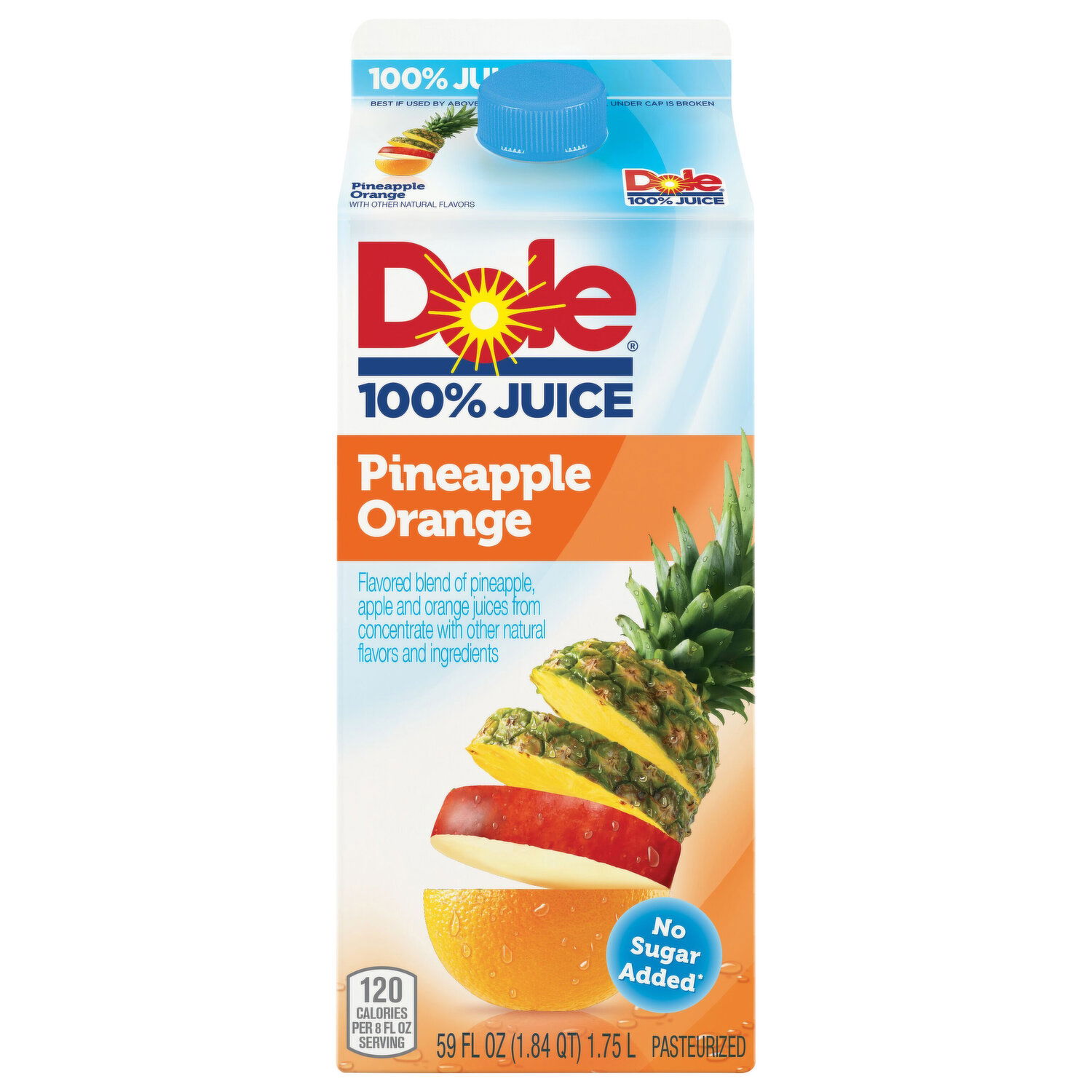 Dole 100 Juice Orange Strawberry Banana Brookshire s