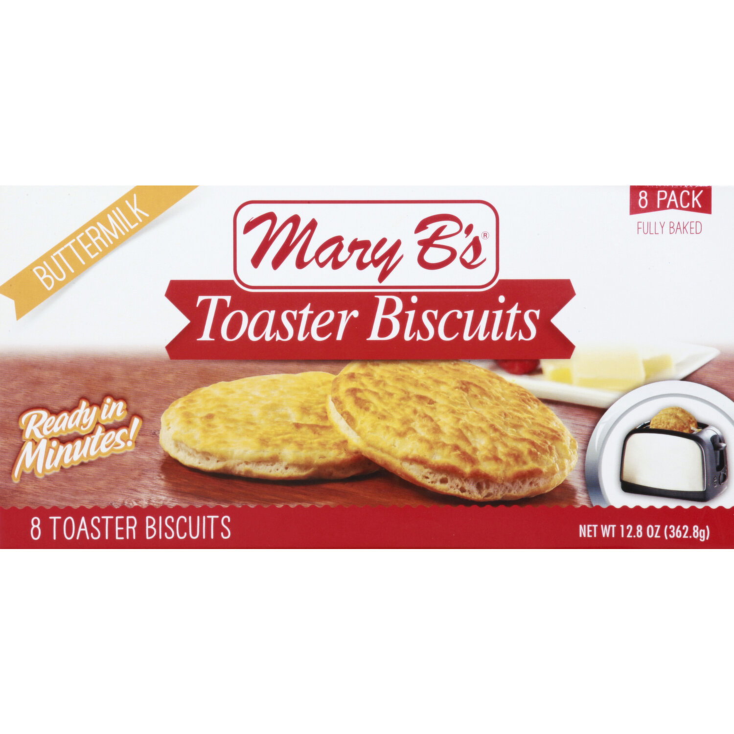 Mary B's Toaster Biscuits, Buttermilk, 8 Pack Image 1 of 3