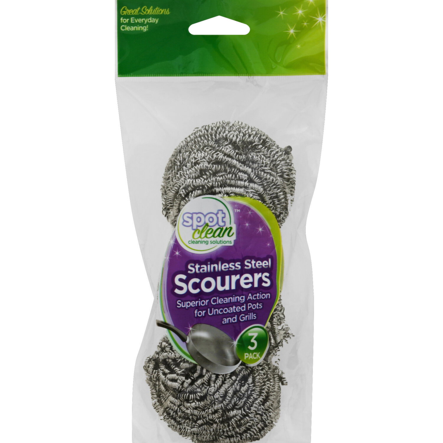 Brite Concepts Scourers, Stainless Steel, 3 Pack - 3 Each