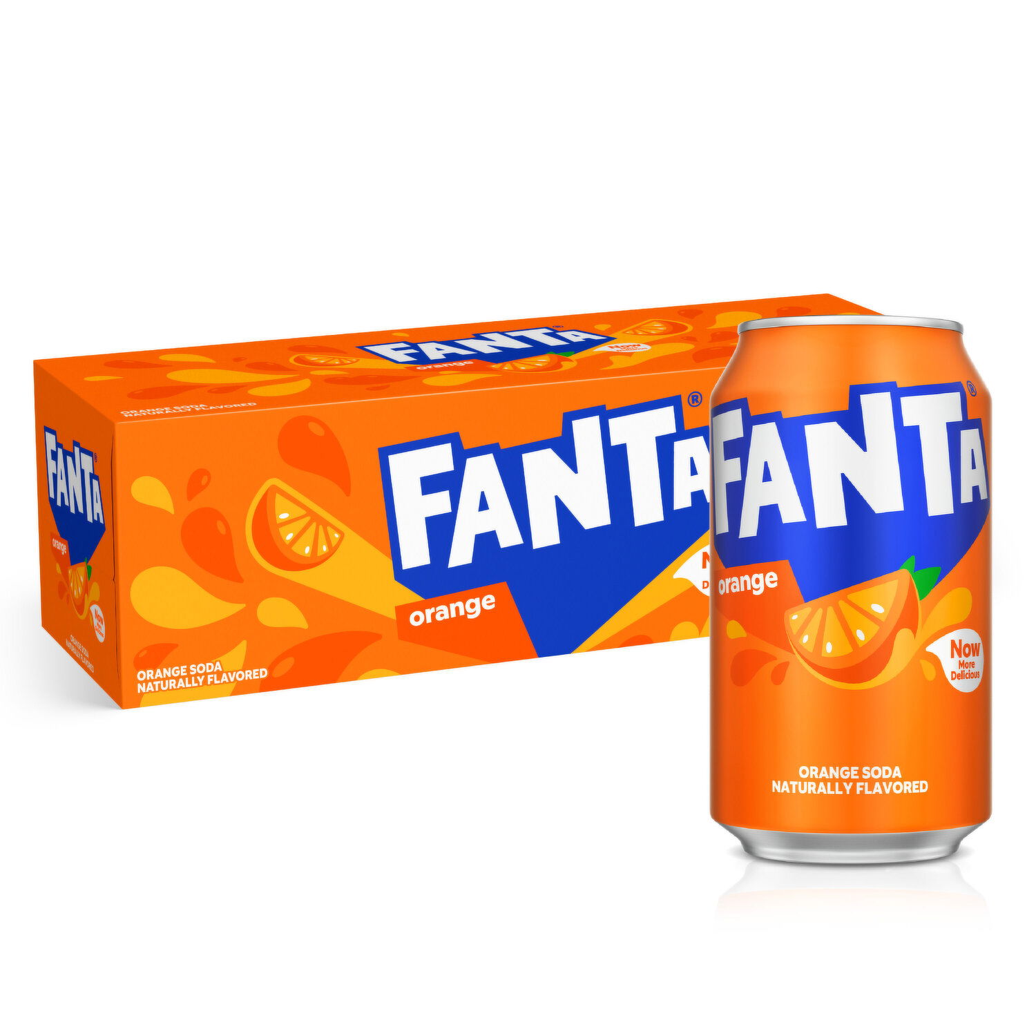 Fanta Orange Soda Fruit Flavored Soft Drink, 12 fl oz - FRESH by 