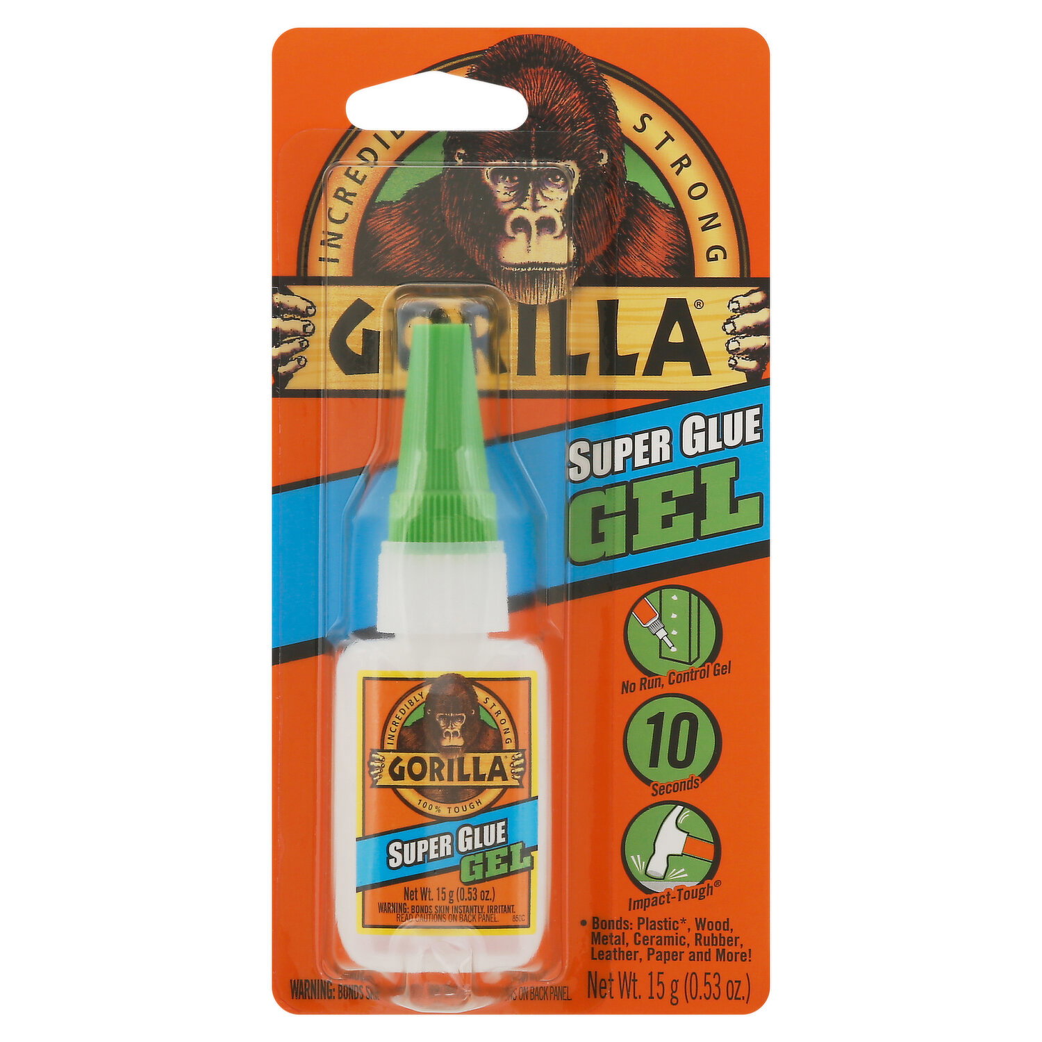 Gorilla Super Glue, Gel - 0.53 Ounce