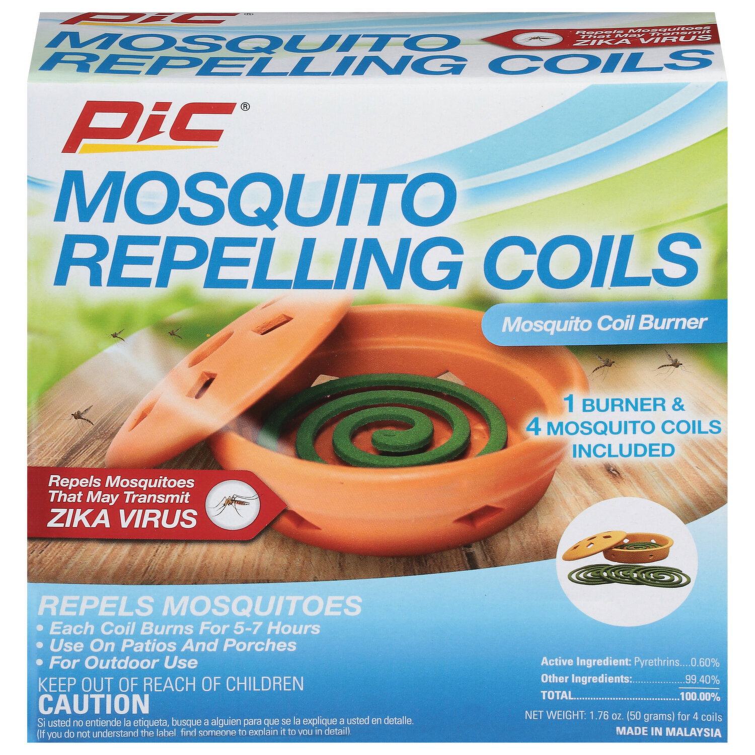 Pic Mosquito Repelling Coils - 4 Each Image 1 of 2