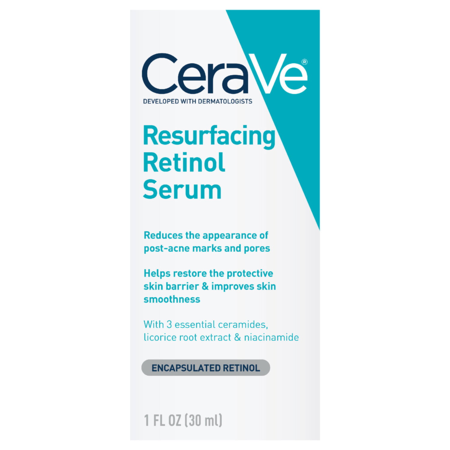 CeraVe Resurfacing Retinol Serum - 1 Fluid Ounce Image 1 of 2