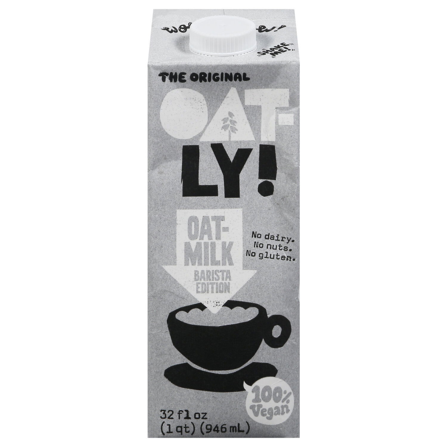 Oatly Oat Milk, 100% Vegan - 32 Fluid Ounce - Brookshire's