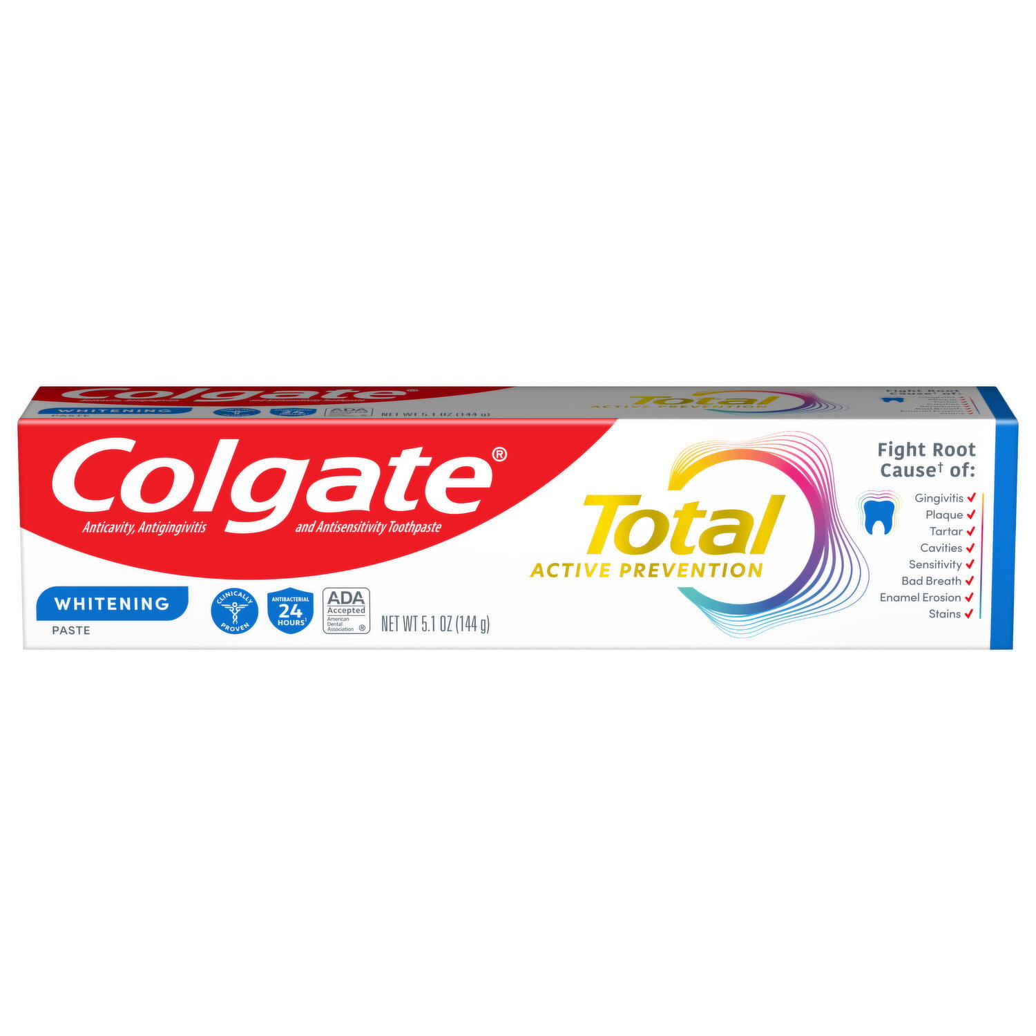 Colgate Toothpaste, Whitening - 5.1 Ounce Image 1 of 2