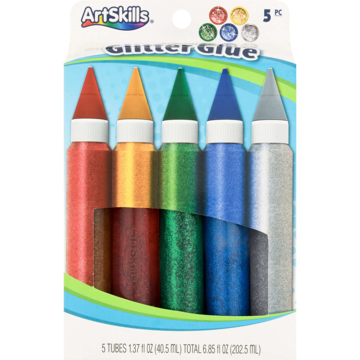 ArtSkills Glitter Glue, Jumbo - 5 Each