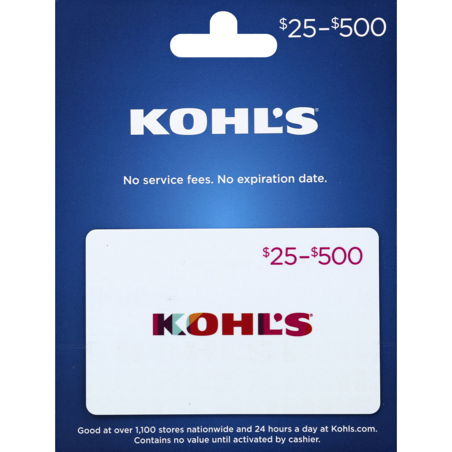 Kohl s Gift Card 25 to 500 Brookshire s