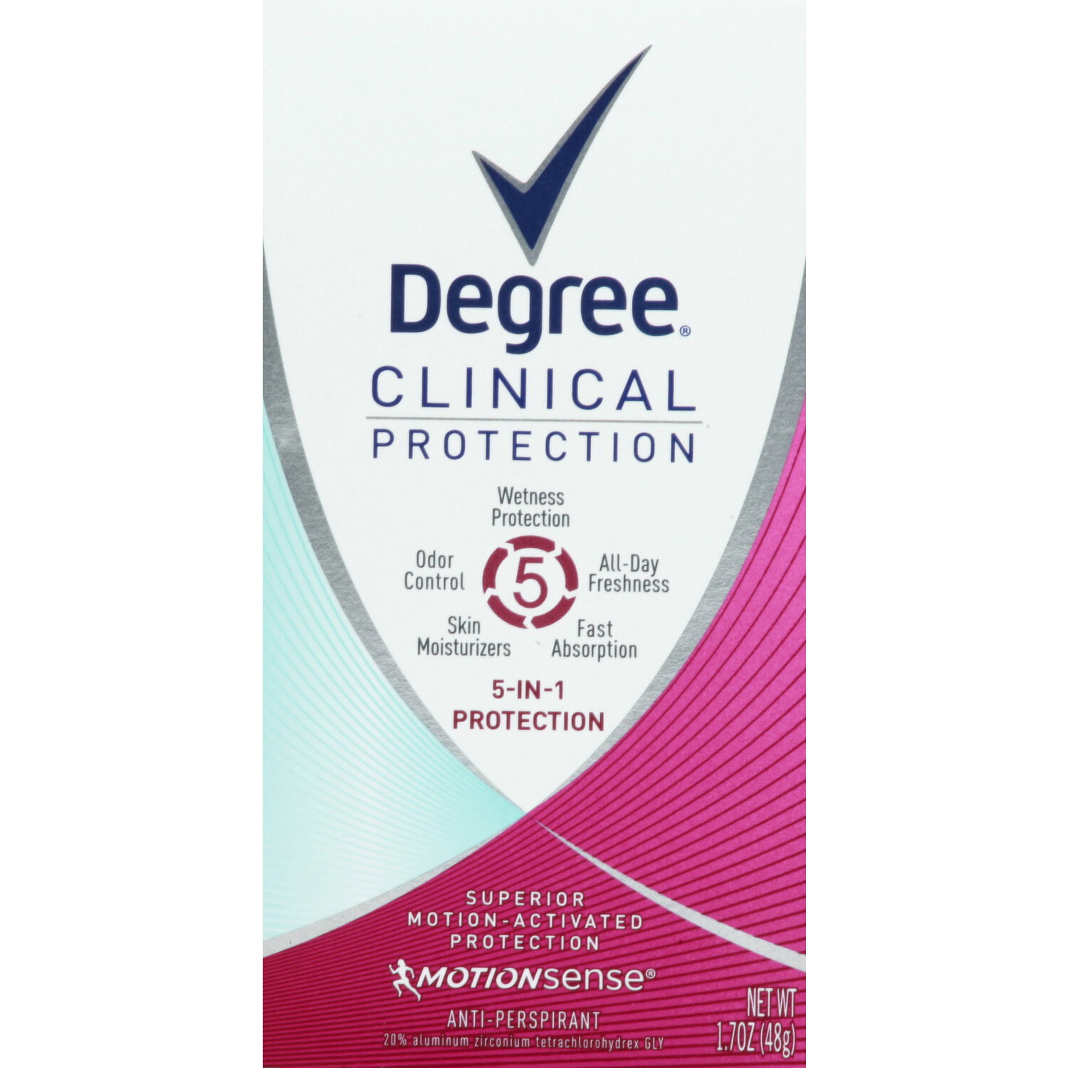 Degree Anti-Perspirant, 5-in-1, Motionsense - 1.7 Ounce Image 1 of 2