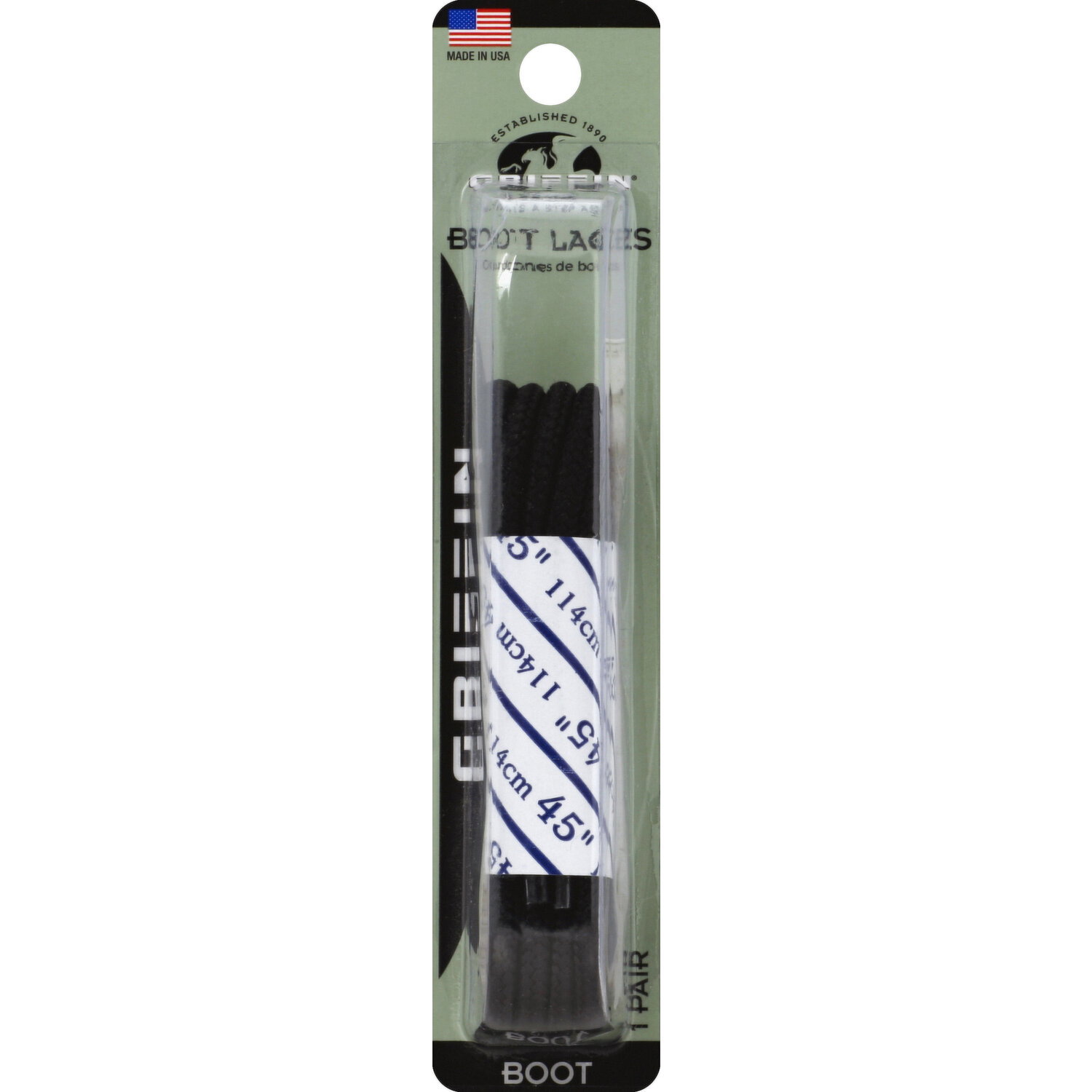 Griffin Boot Laces, Boot, 45 Inches - 1 Each
