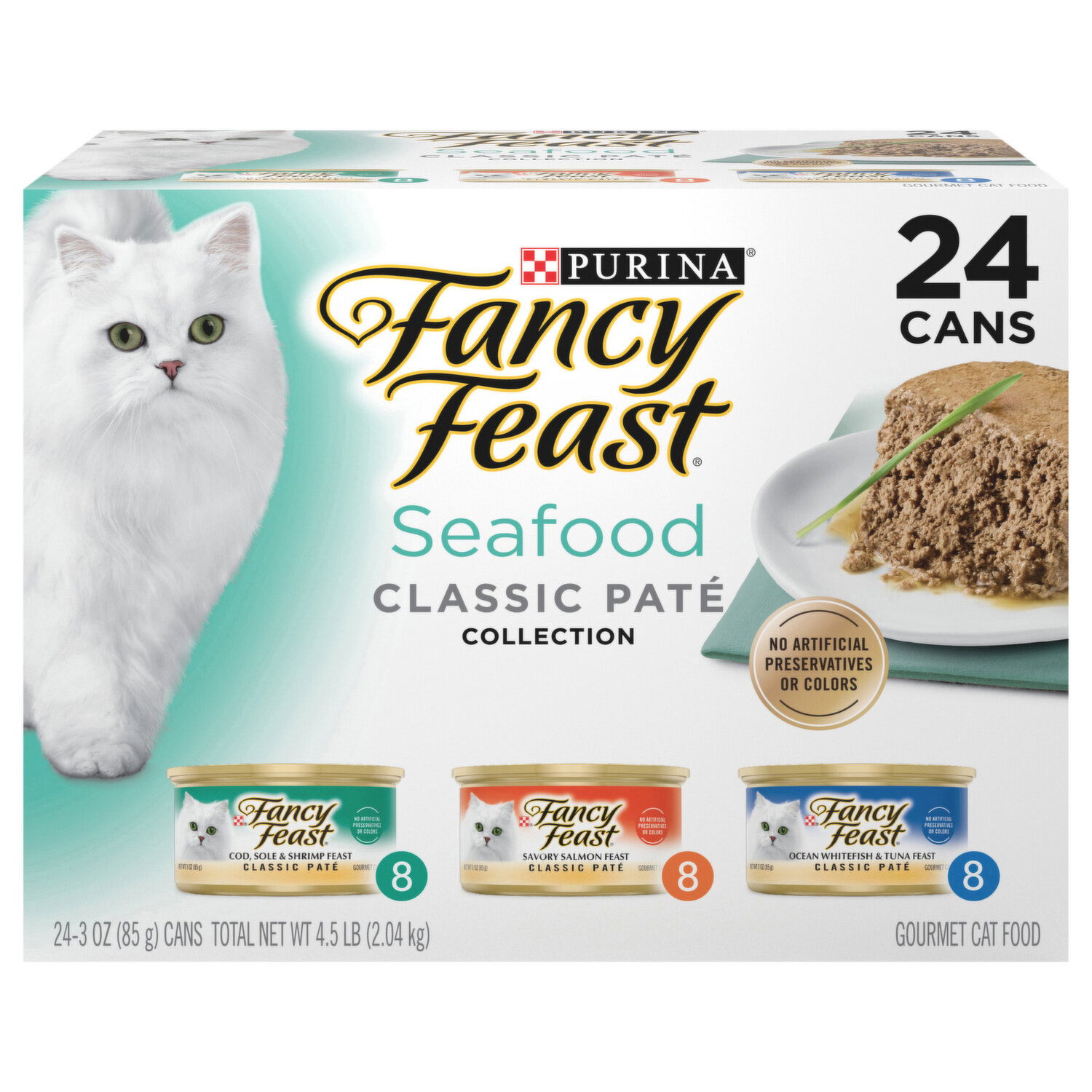 Fancy Feast Cat Food Gourmet Seafood Classic Pate Collection Super 1 Foods