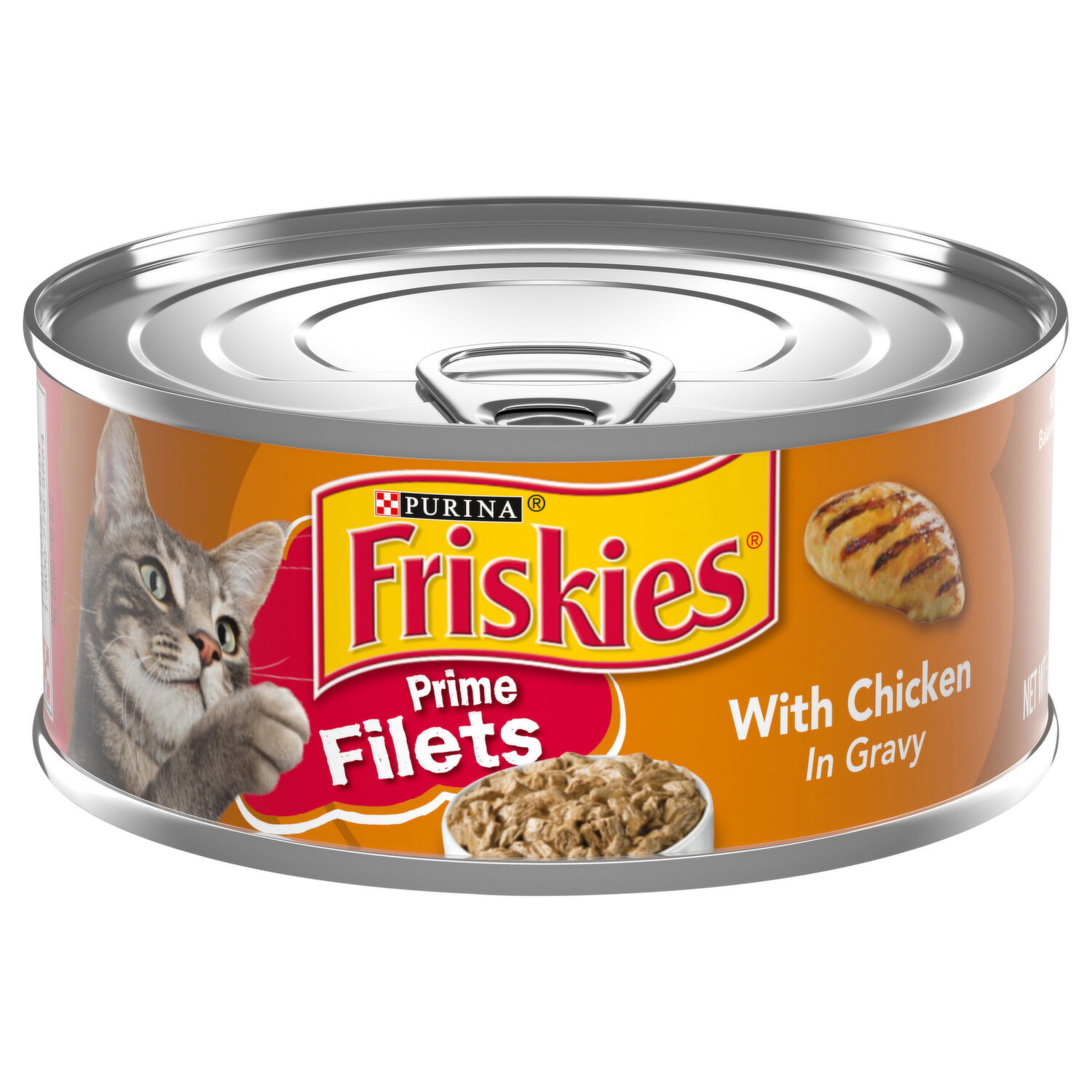 Friskies Cat Food, with Chicken in Gravy, Prime Filets - 5.5 Ounce Image 1 of 2