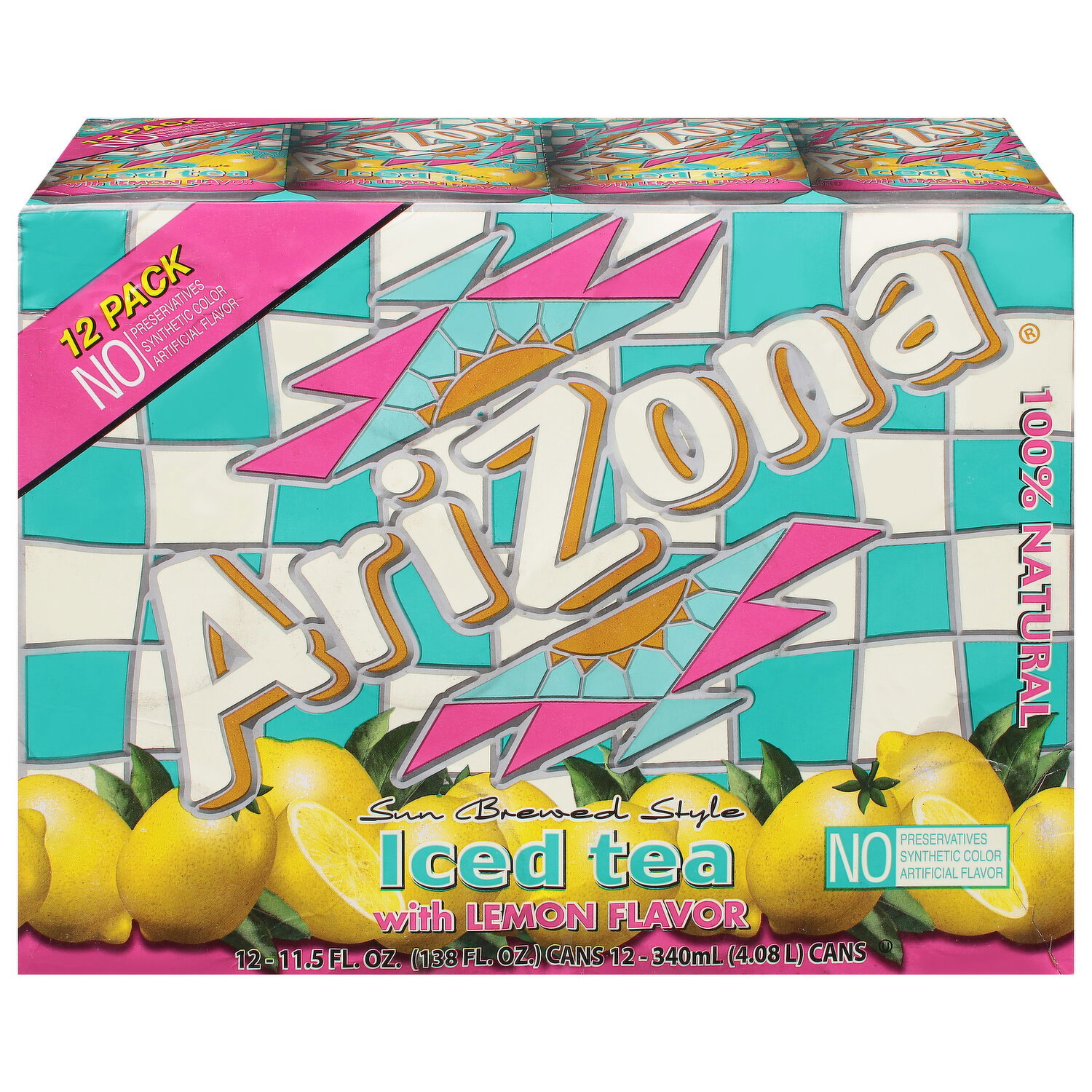 AriZona Iced Tea, Sun Brewed Style, 12 Pack - 12 Each - Super 1 Foods