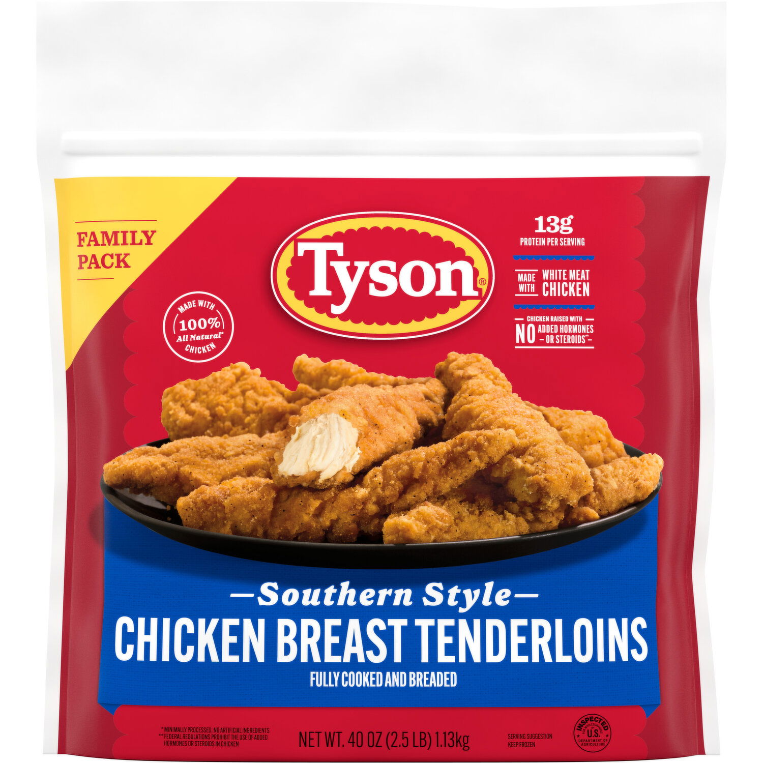Tyson Frozen Southern Style Chicken Breast Tenderloins Tyson Frozen Southern Style Chicken Breast Tenderloins