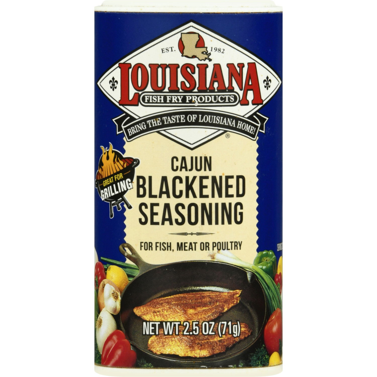 Louisiana Fish Fry Products Blackened Seasoning Cajun Brookshire s