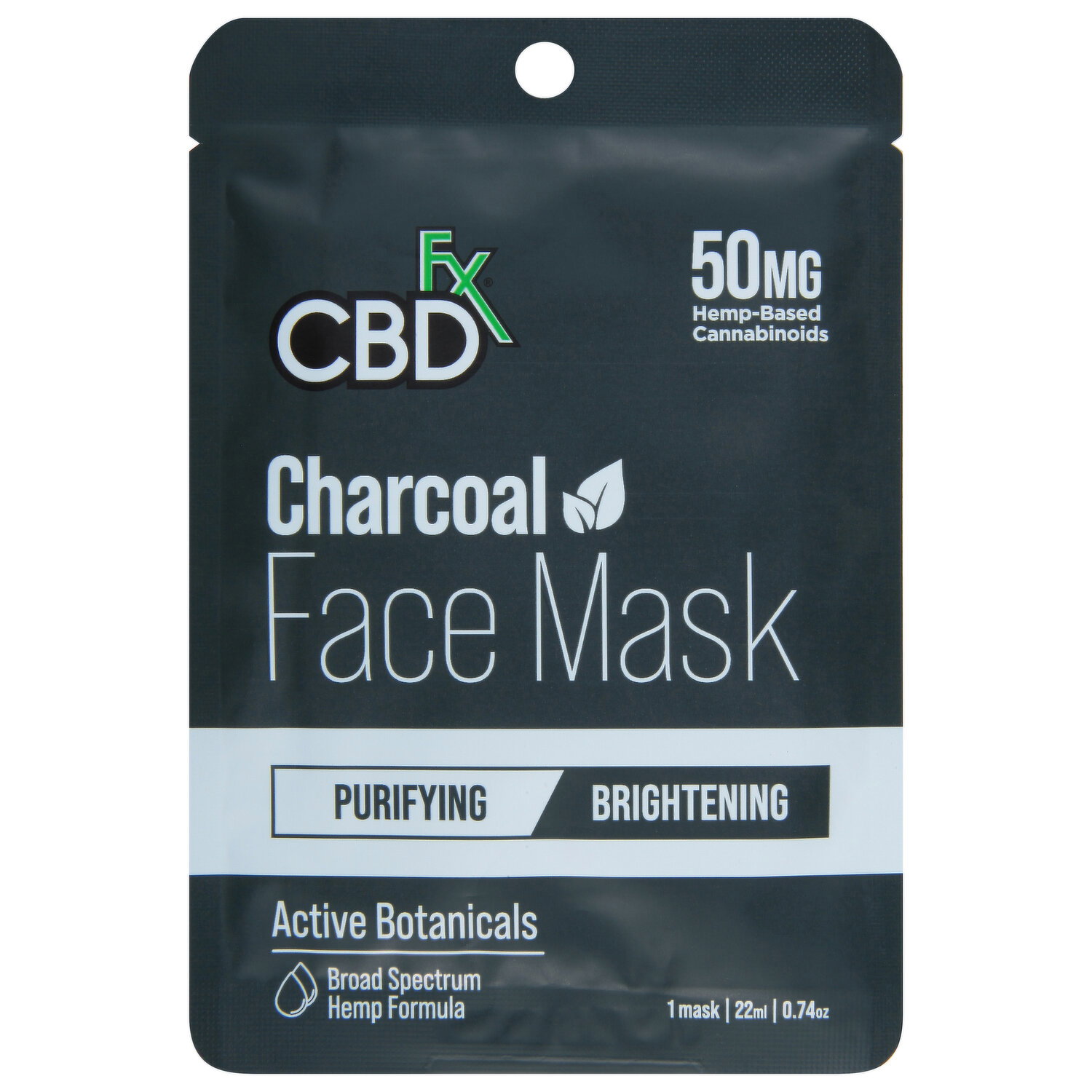 CBDfx Face Mask, Charcoal Image 1 of 2