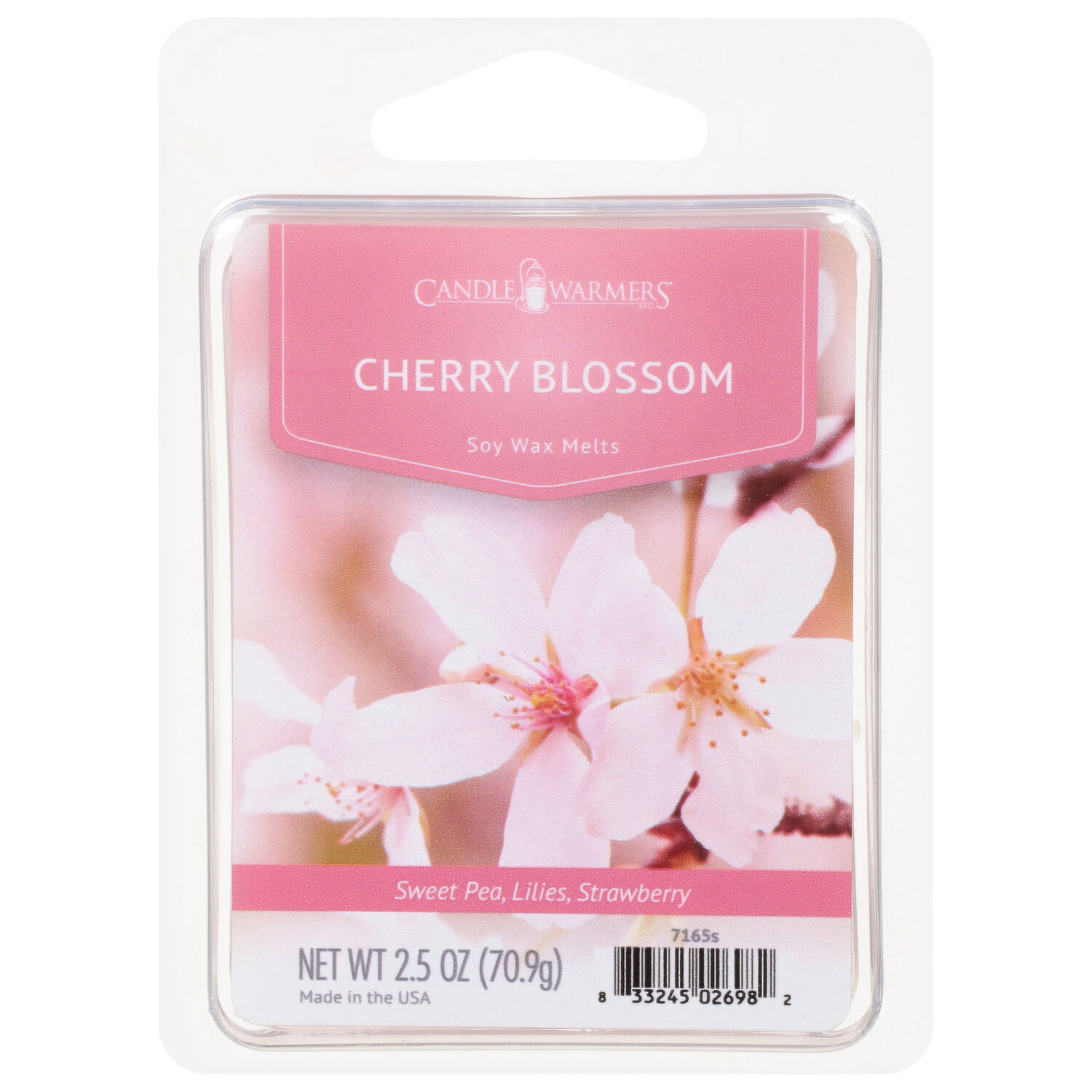Candle Warmers Soy Wax Melts, Cherry Blossom, Sweet Pea/Lilies/Strawberry - 2.5 Ounce