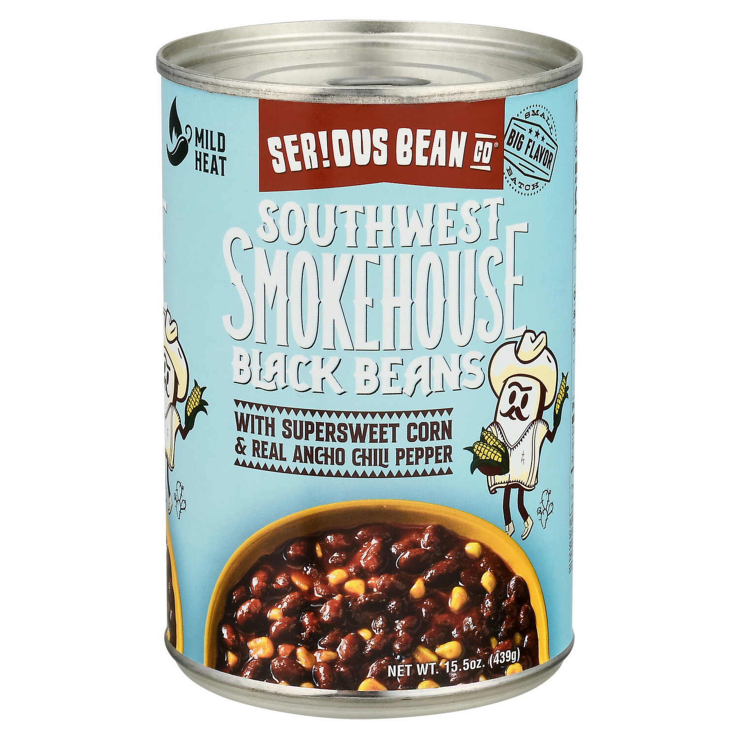 Serious Bean Co Black Beans, Southwest, Smokehouse - 15.5 Ounce
