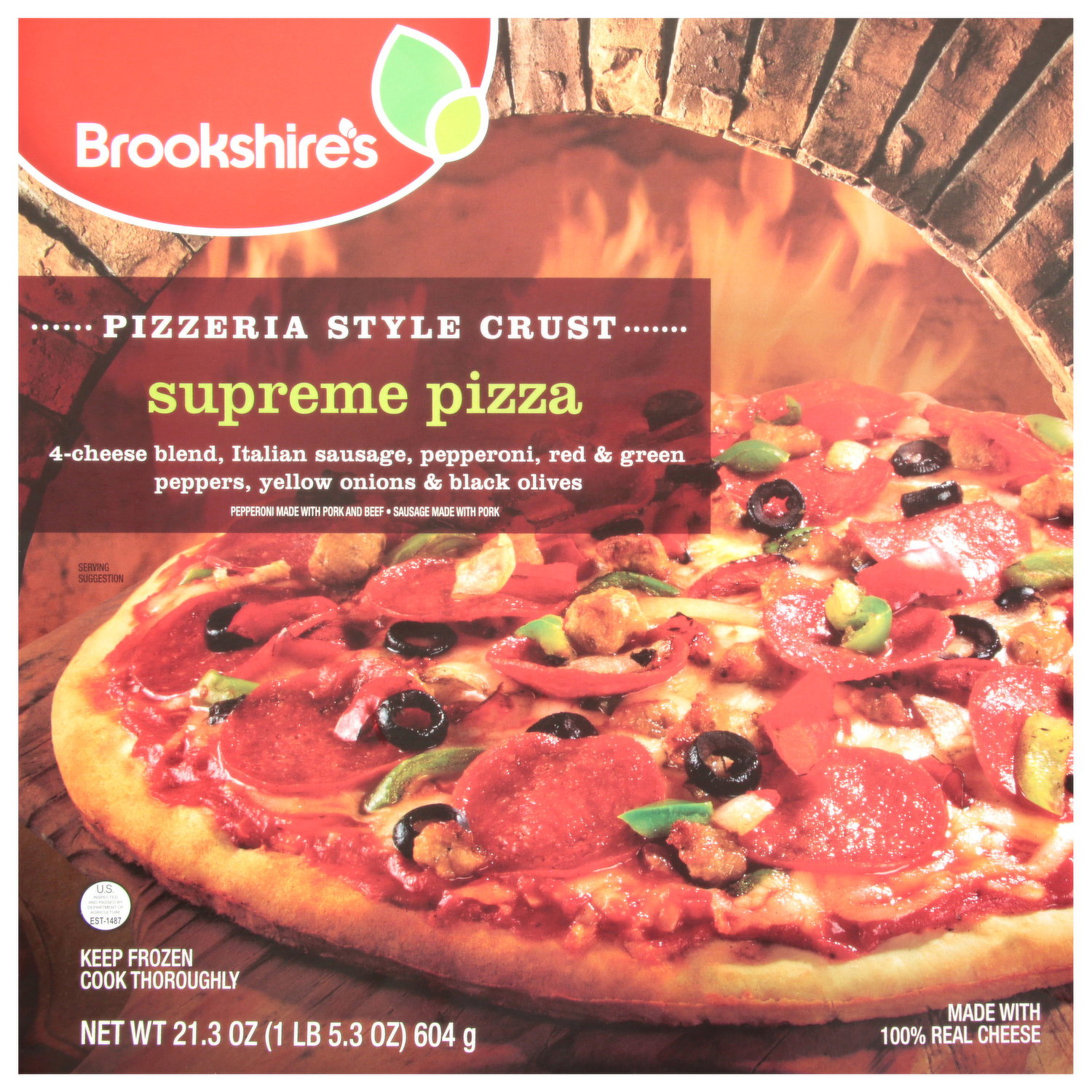 Brookshire's Pizza, Pizzeria Style Crust, Supreme Image 1 of 3