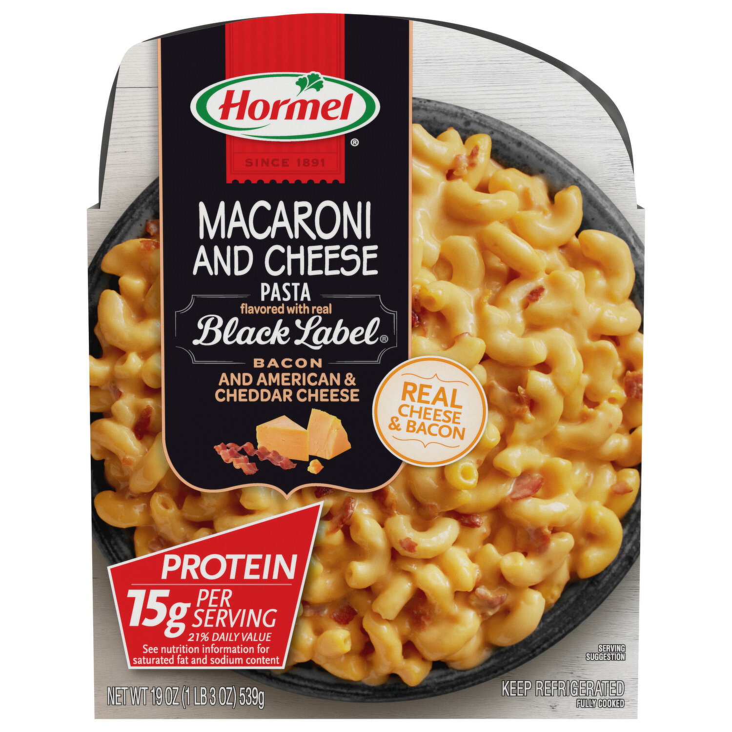 Hormel Macaroni and Cheese, Real Cheese & Bacon - 19 Ounce Image 1 of 3