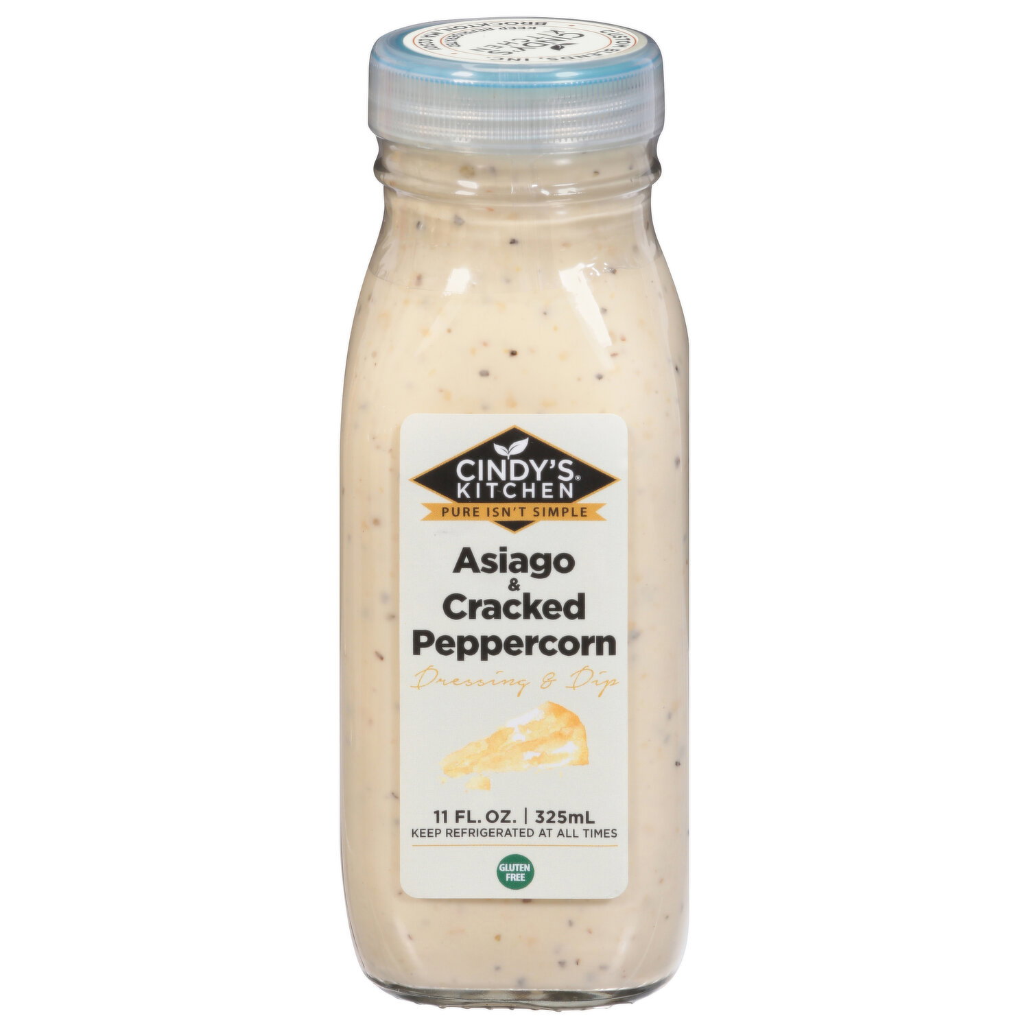 Cindy's Kitchen Dressing & Dip, Asiago & Cracked Peppercorn - 11 Fluid Ounce Image 1 of 3