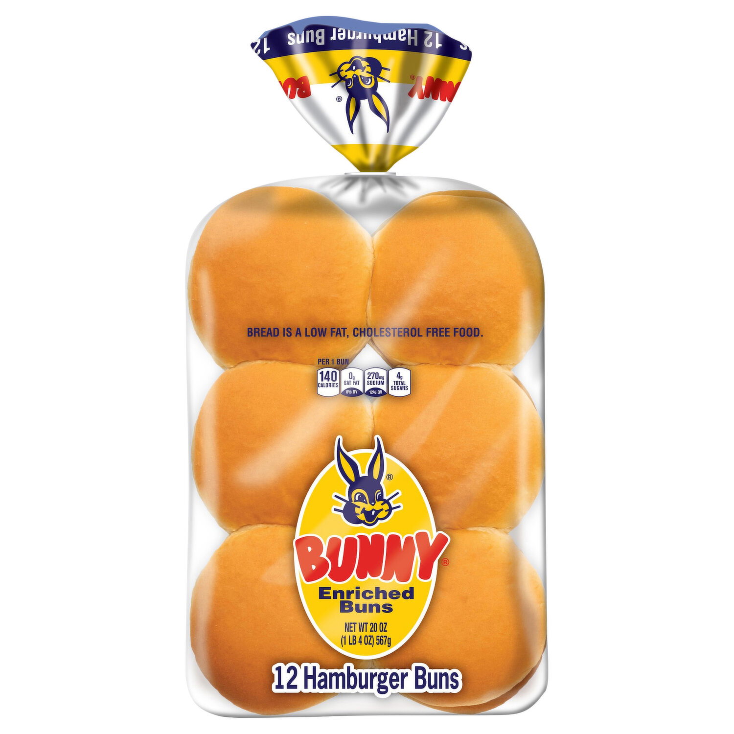 ジグソーパズル bun bun Bunny Hamburger Buns, Enriched - 12 Each - Super 1 Foods